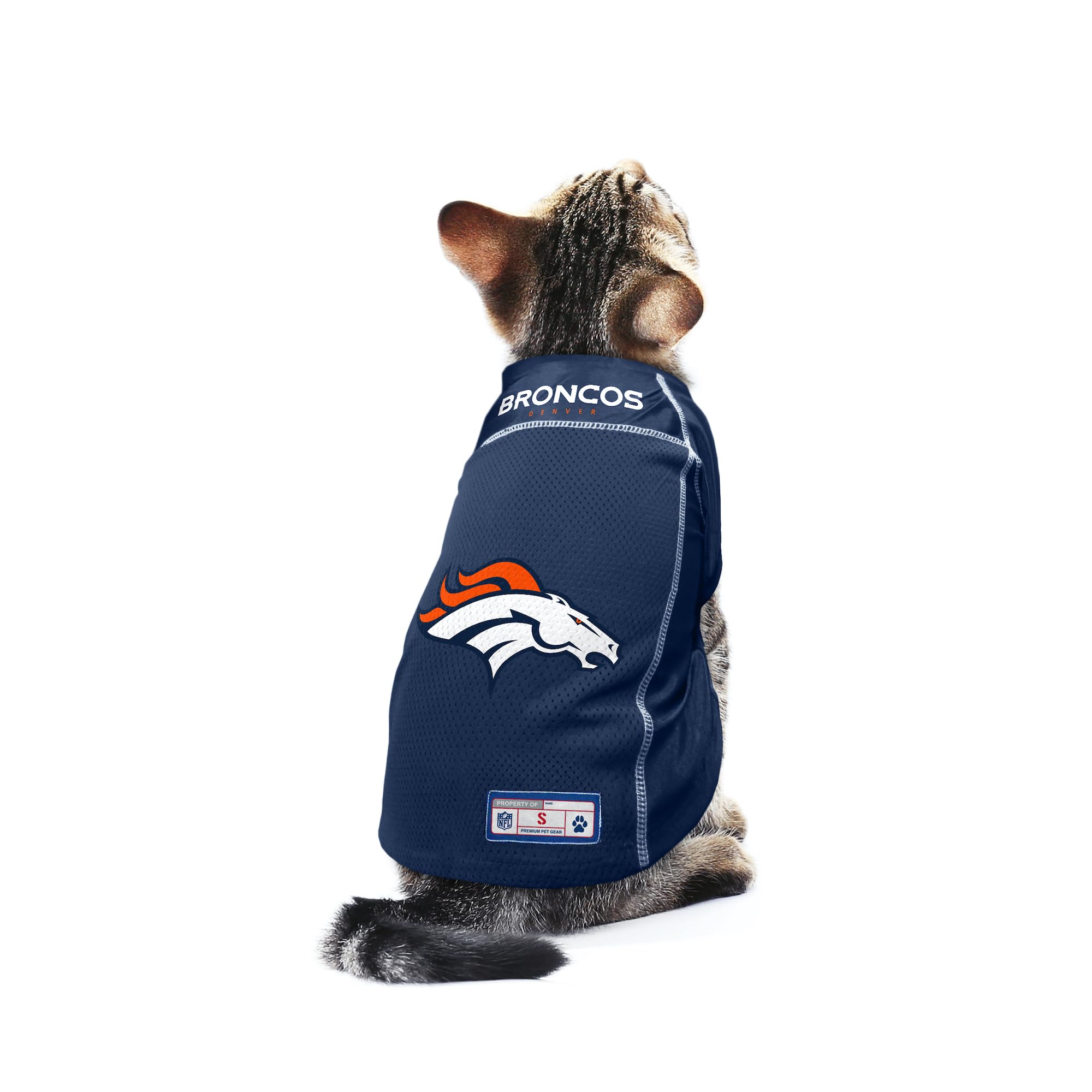 Littlearth Unisex-Adult Nfl Denver Broncos Basic Pet Jersey, Team Color, Large, (320134-Brnc-L)