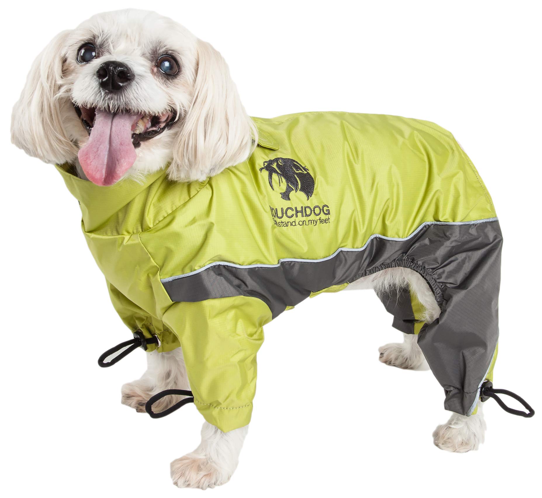 TOUCHDOG Quantum-Ice Full Body Bodied Adjustable and 3M Reflective Pet Dog Coat Jacket w/ Blackshark Technology, X-Small, Ligh