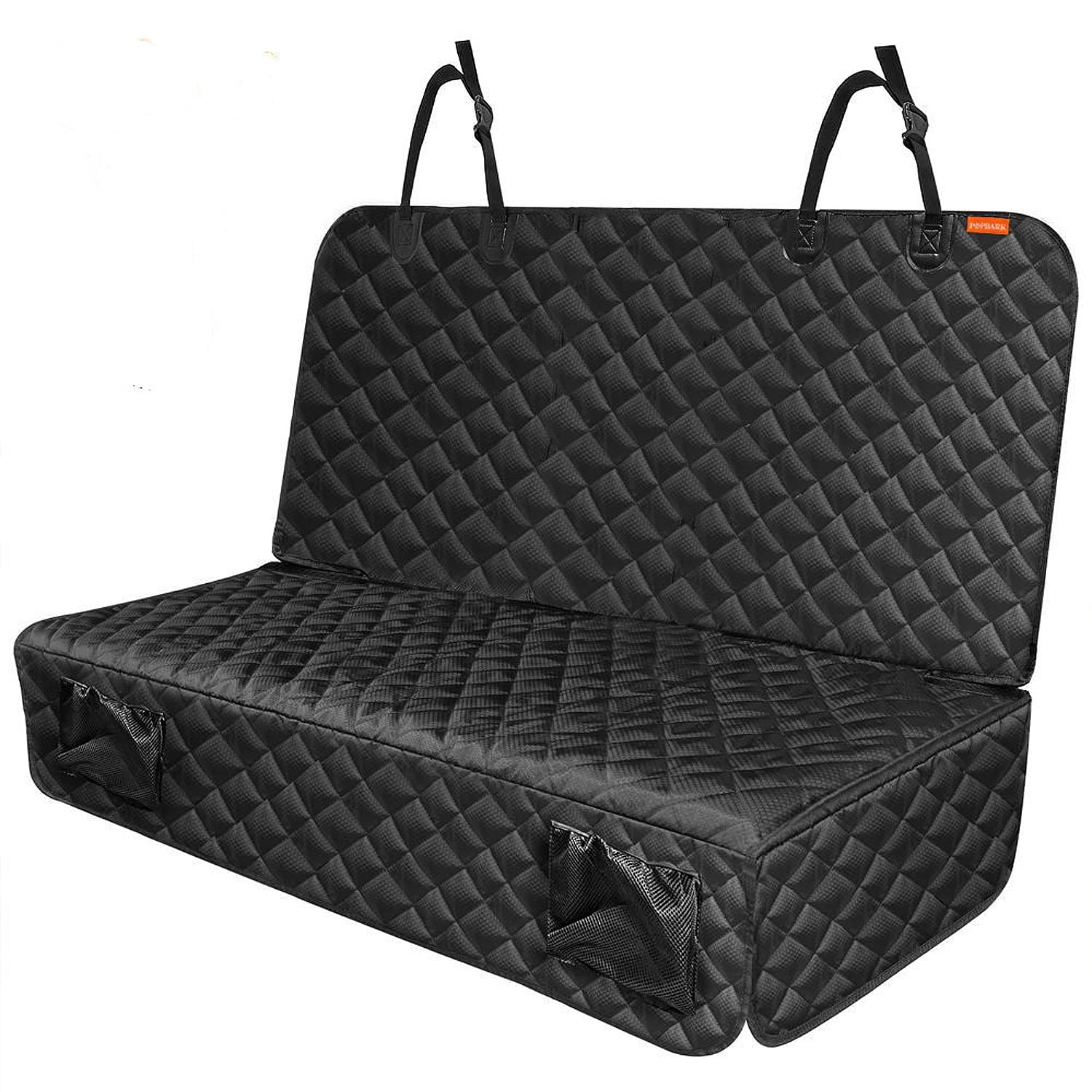 Dog Car Seat Cover Protector for Back Seat -Waterproof Rear Seat Cover for Kids Pets, Compatible Backseat for Middle Seat Belt a