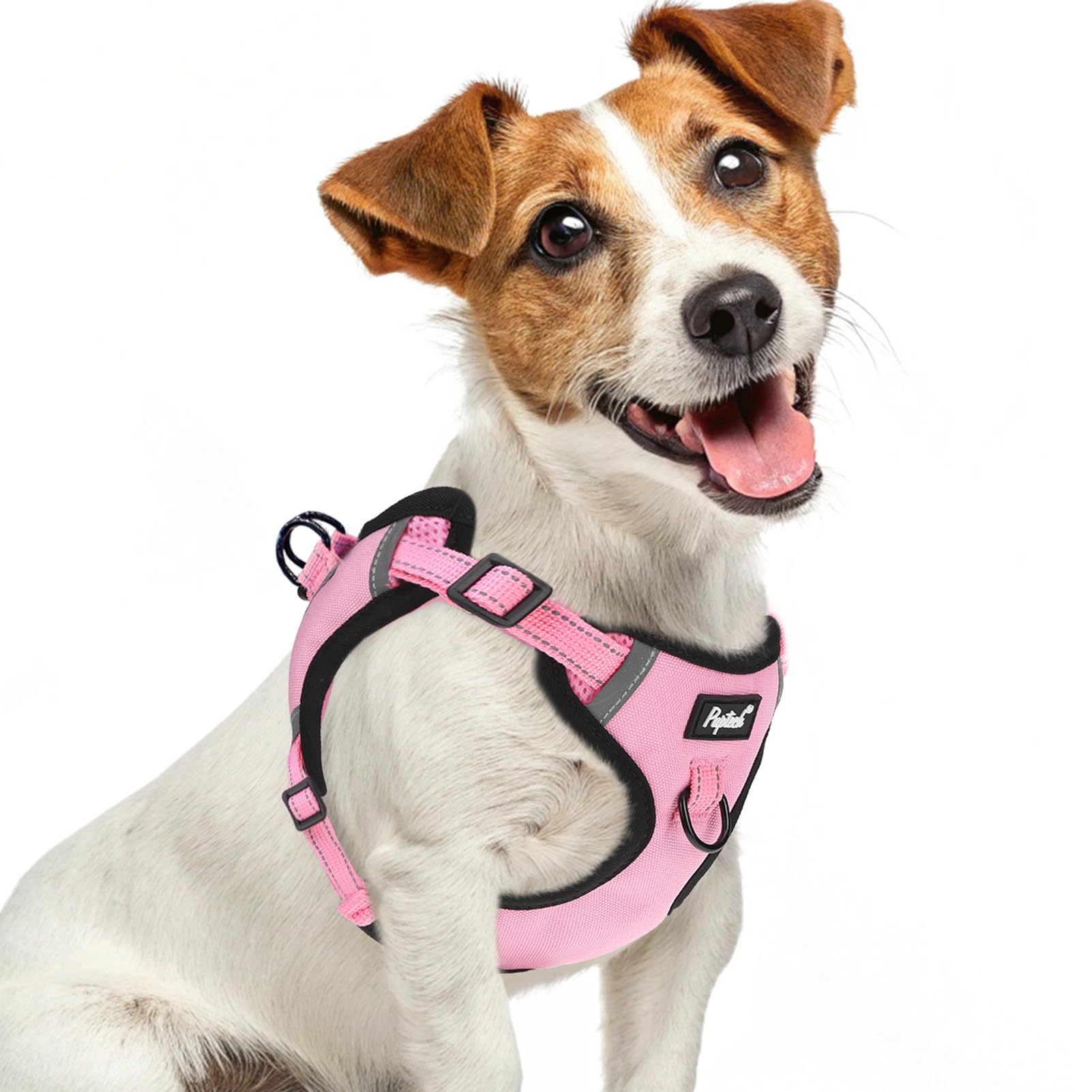 Pupteck No Pull Dog Harness Small Sized Dog, Adjustable Reflective Escape Proof Easy Control, Comfortable Soft Padded Step In Pe