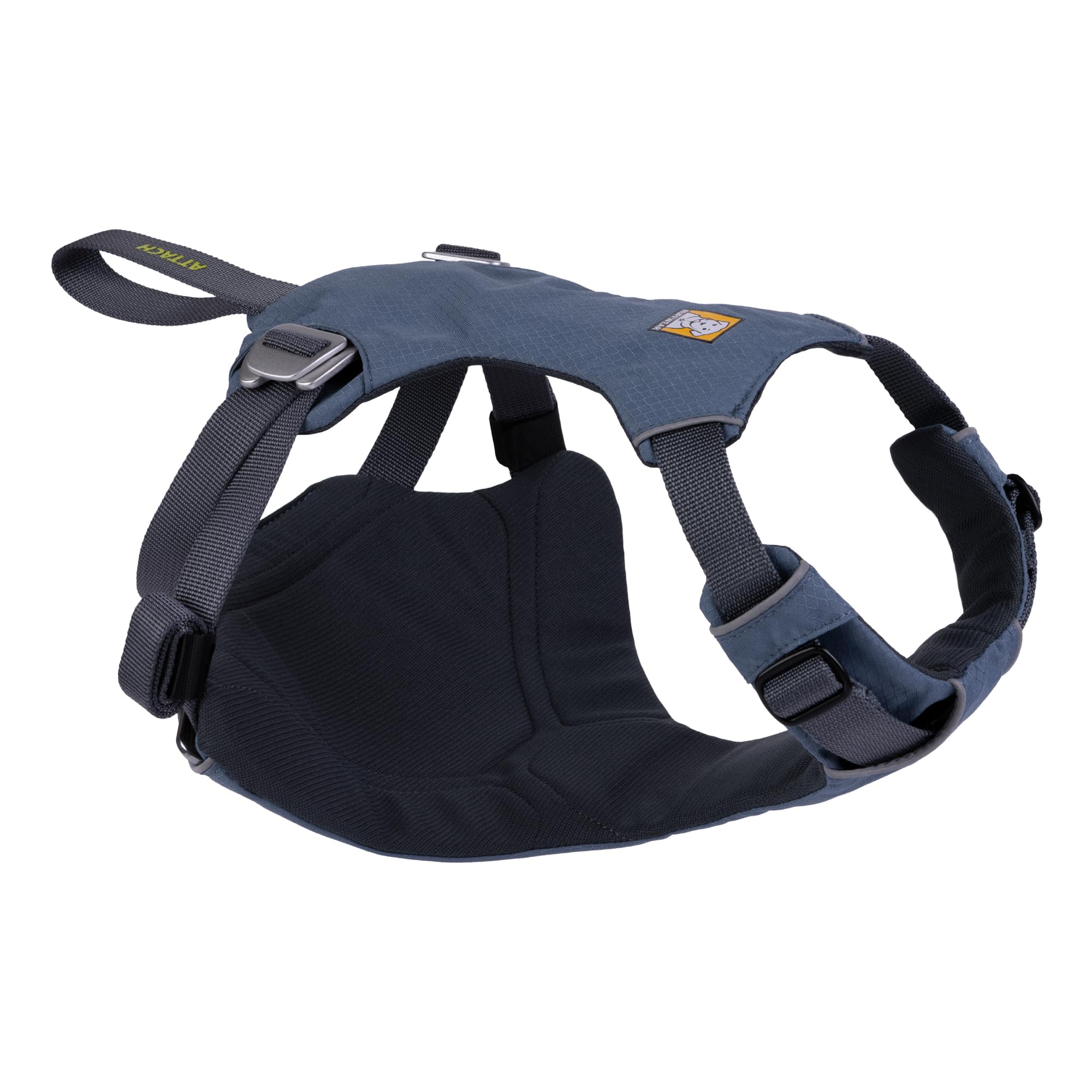 Ruffwear, Load Up Dog Harness, Strength-Rated Car Safety Harness With Universal Seat Belt Attachment, Slate Blue, Large/X-Large