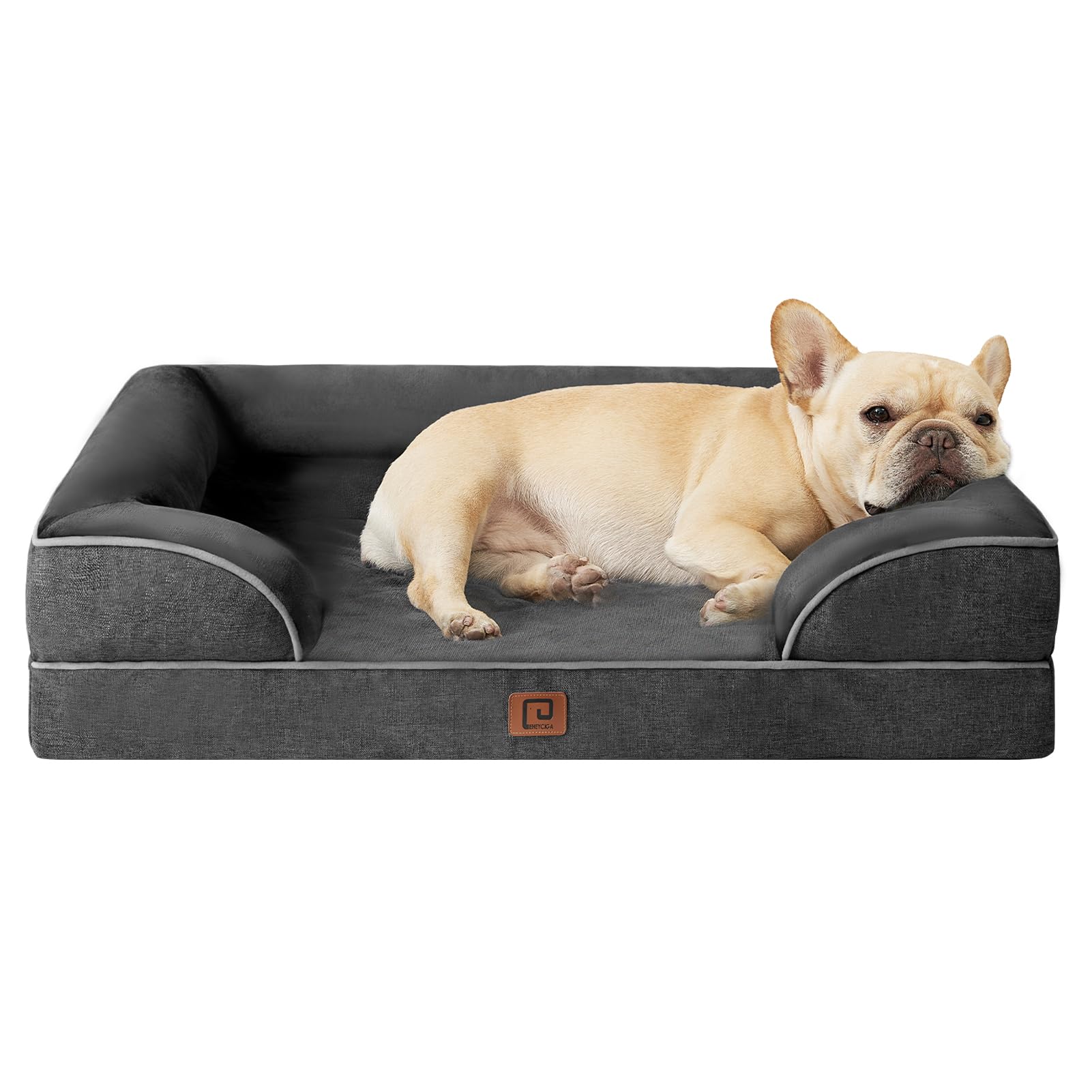 Eheyciga Orthopedic Dog Bed For Small Dogs, Waterproof Memory Foam Small Pet Beds With Sides, Non-Slip Bottom And Egg-Crate Foam