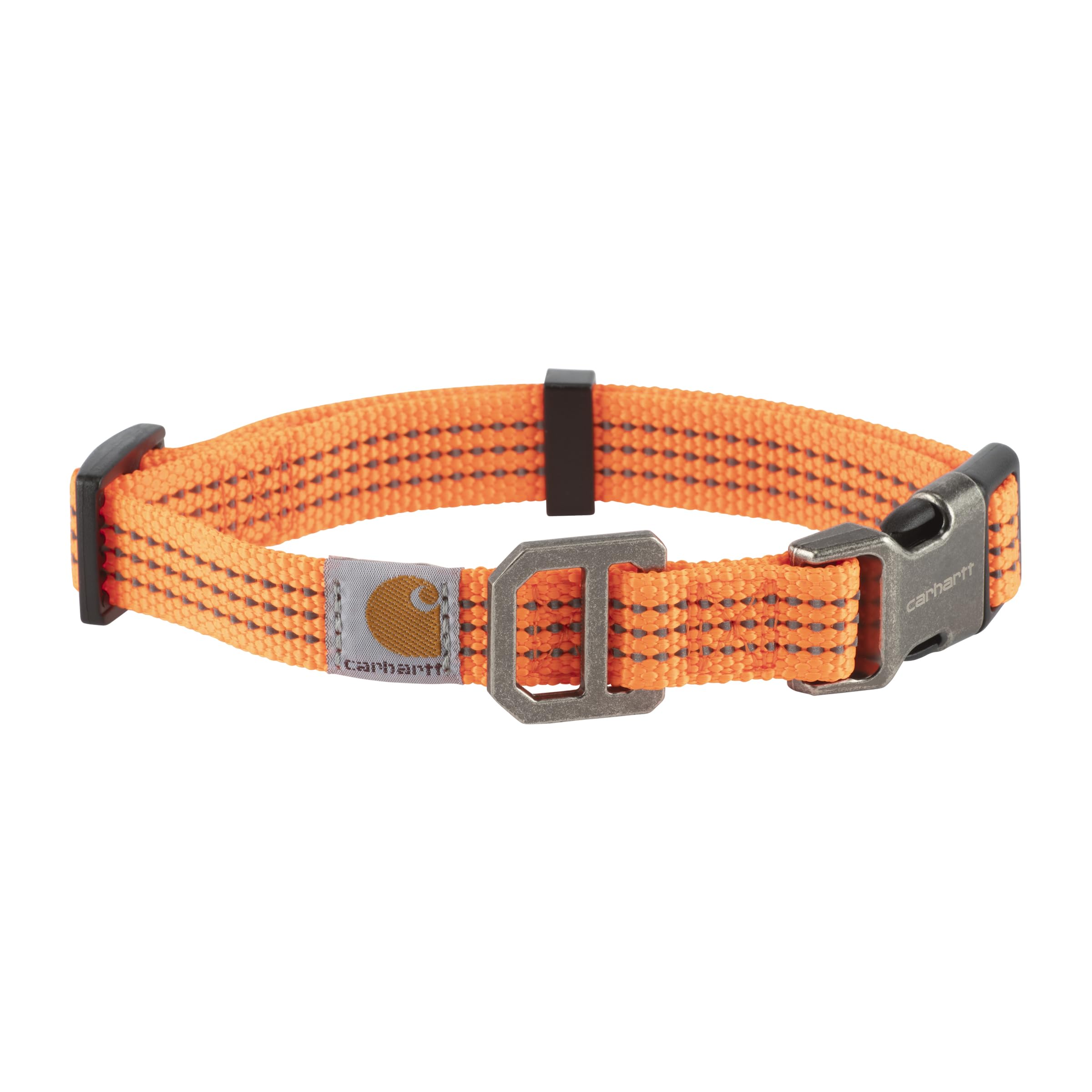 Carhartt Fully Adjustable Nylon Webbing Collars For Dogs, Reflective Stitching For Visibility, Hunter Orange (Nylon Webbing), La