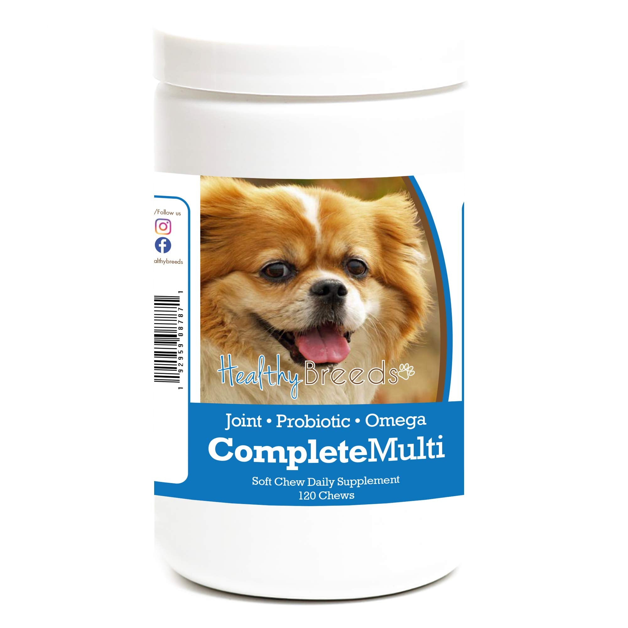 Healthy Breeds Tibetan Spaniel All in One Multivitamin Soft Chew 120 Count