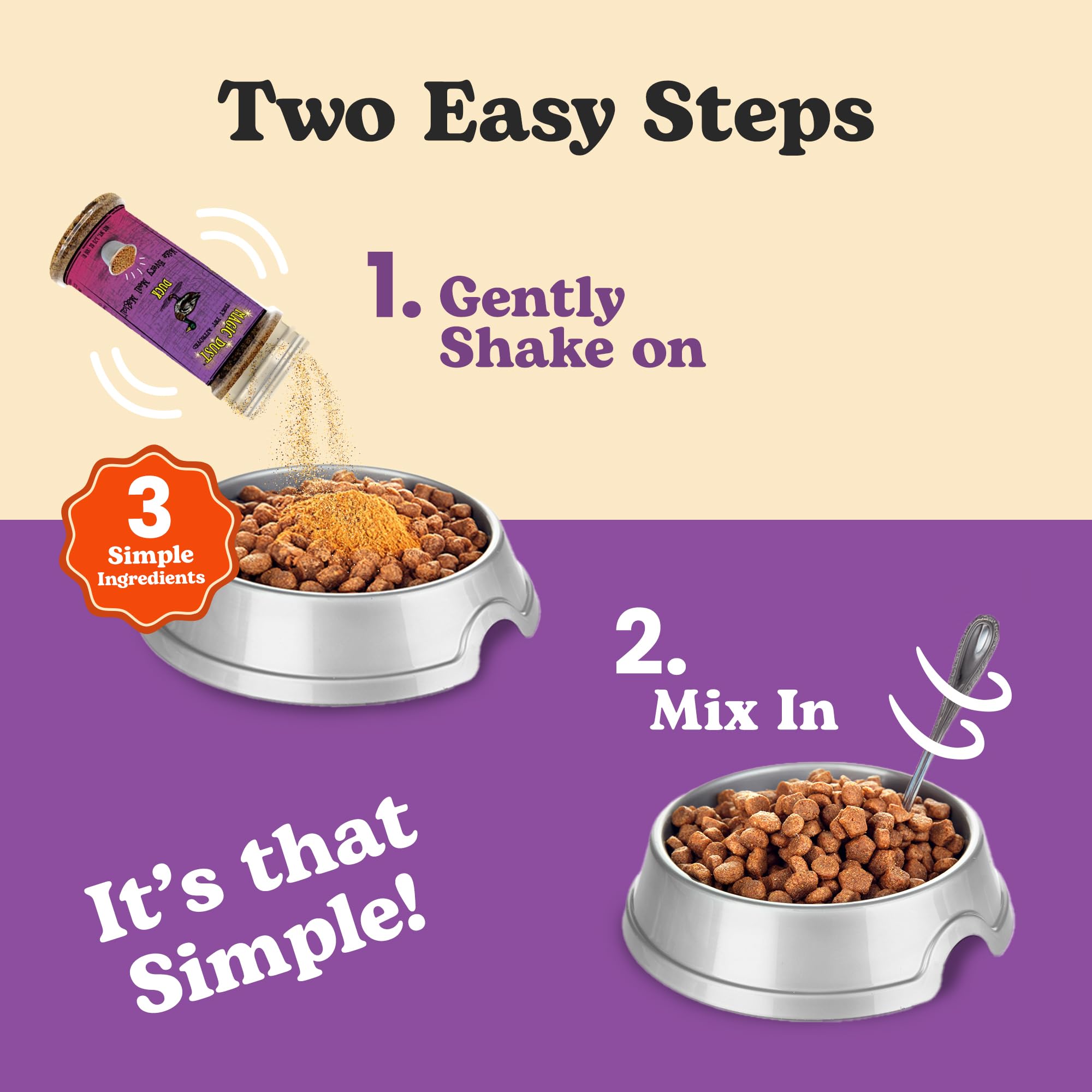 Wild Meadow Farms - Magic Dust Duck Jerky Topper, Single Protein Pet Food Topper for Dogs & Cats, Enhance Flavor & Elevate Mealt