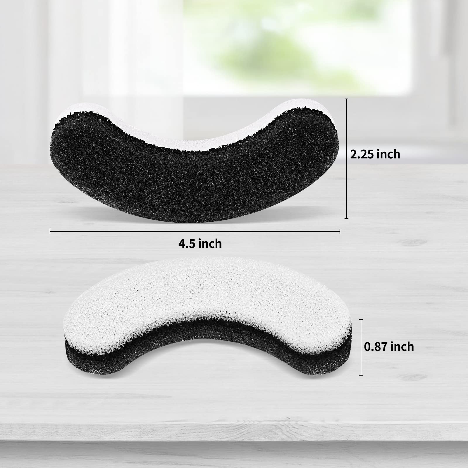 Cat Water Fountain Filters, 16 Pack Pet Fountain Replacement Foam Sponge Pre-Filters Fit For Clear Cat Water Fountain, Dog Water Dispenser