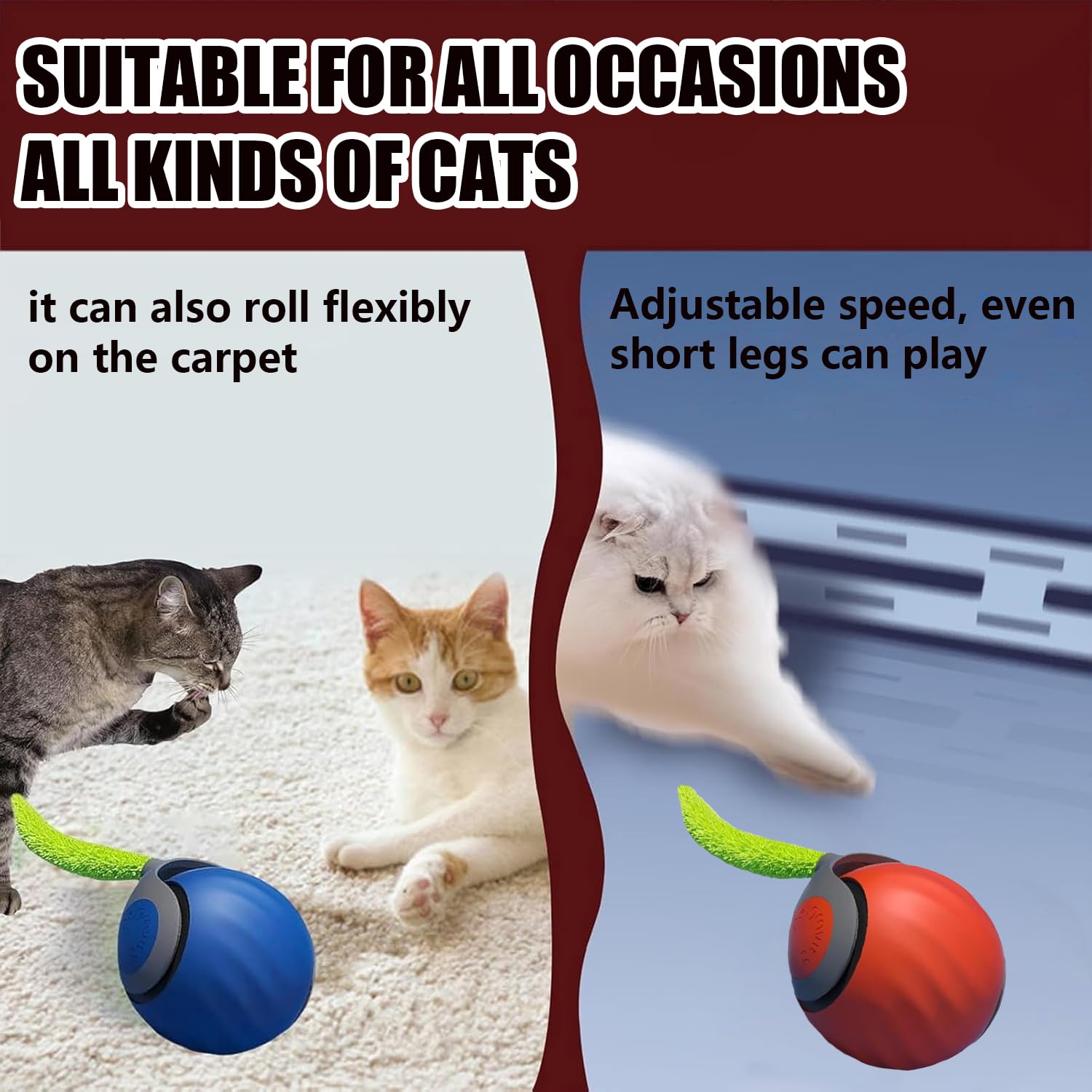 Gshlgao Smart Interactive Cat Toy,2025 New Generation Interactive Cats Toys,Interactive Cat Toys For Indoor C At Ball,Automatic