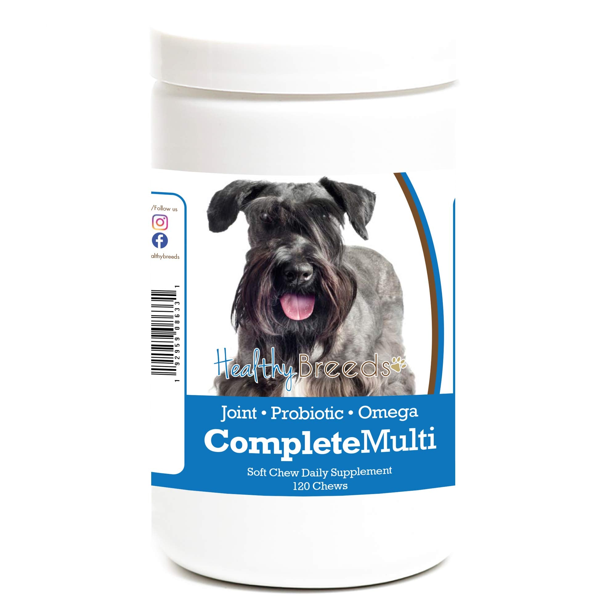 Healthy Breeds Cesky Terrier All in One Multivitamin Soft Chew 120 Count