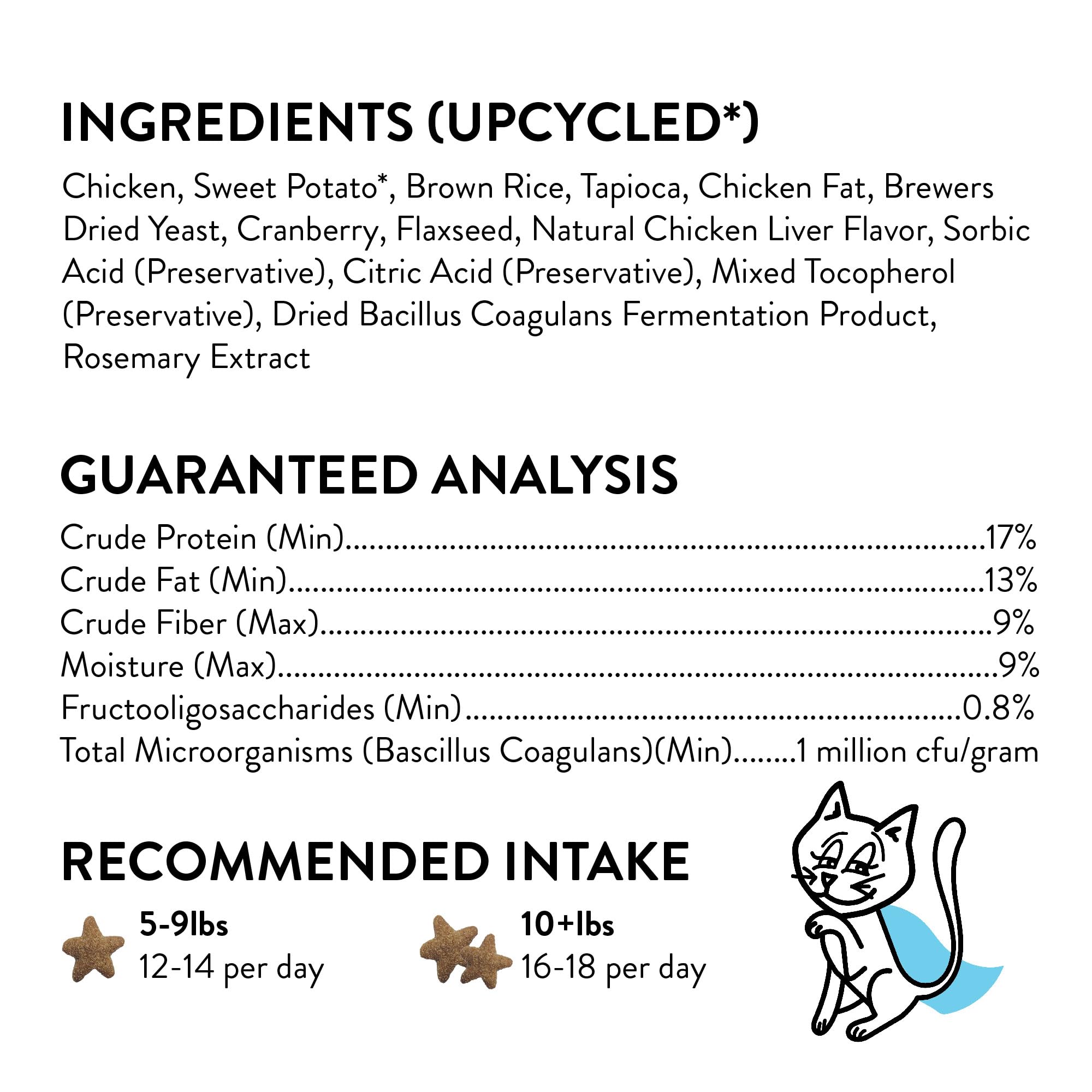 Shameless Pets Crunchy Cat Treats - Kitty Treats for Cats with Digestive Support, Natural Kitten Treats with Real Chicken, Healt