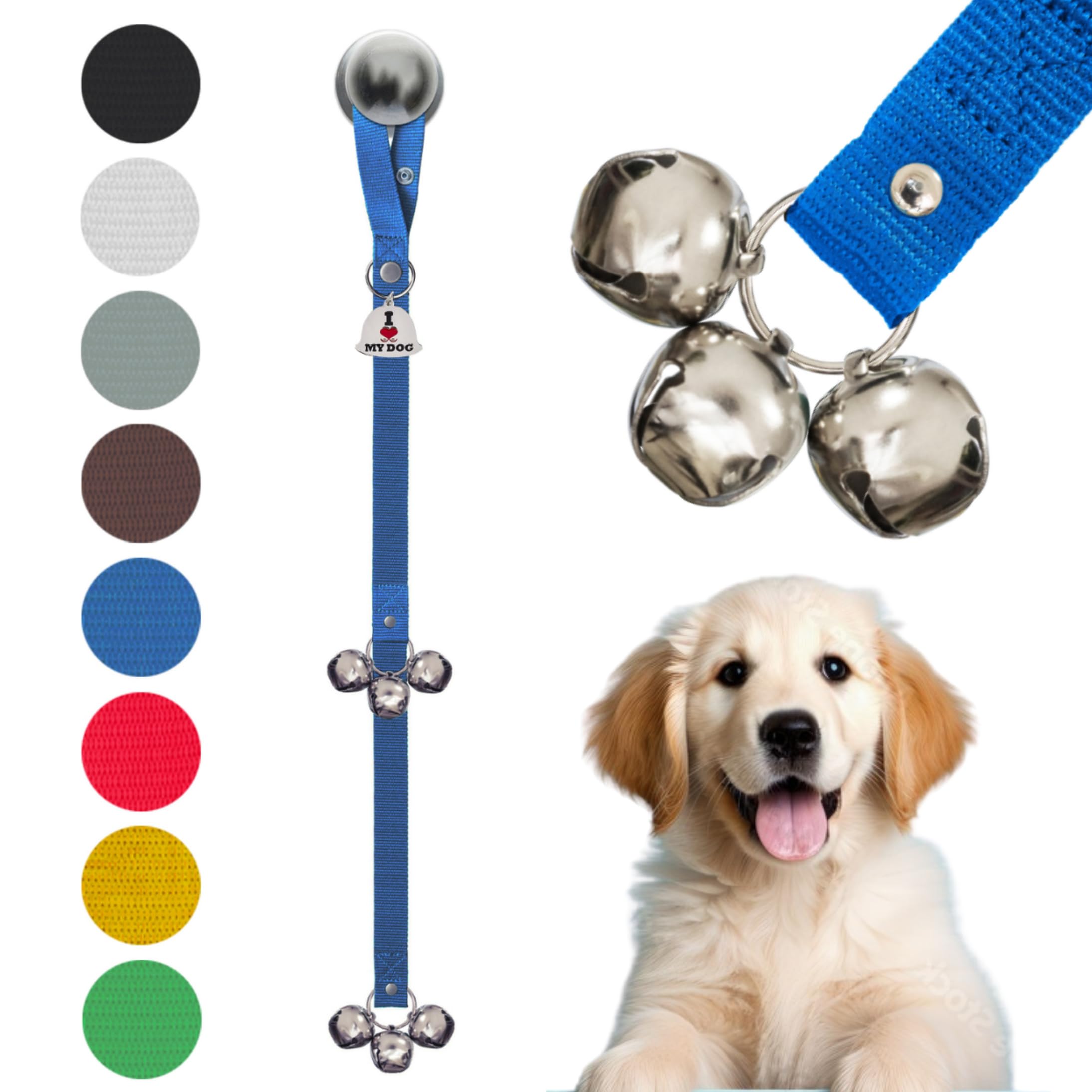 Caldwell'S Pet Supply Co. Dog Potty Bells, Dog Door Bell, Bells To Go Outside, Potty Training Bell, Dogs Doorbell, Dogs Potty Doorbell, Ring To Go Pee, All Breed Puppy Training Tool