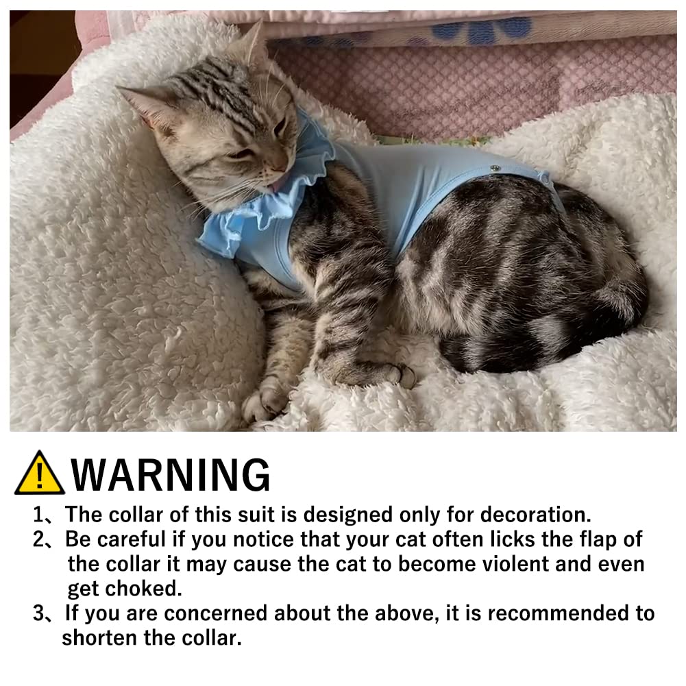 Cat Recovery Suit For Abdominal Wounds And Skin Diseases,Breathable Surgical Recovery Shirt After Surgery Wear Anti Licking Wounds,E-Collar Alternative For Female Cats Kitten(Rsc01-Purple-S)
