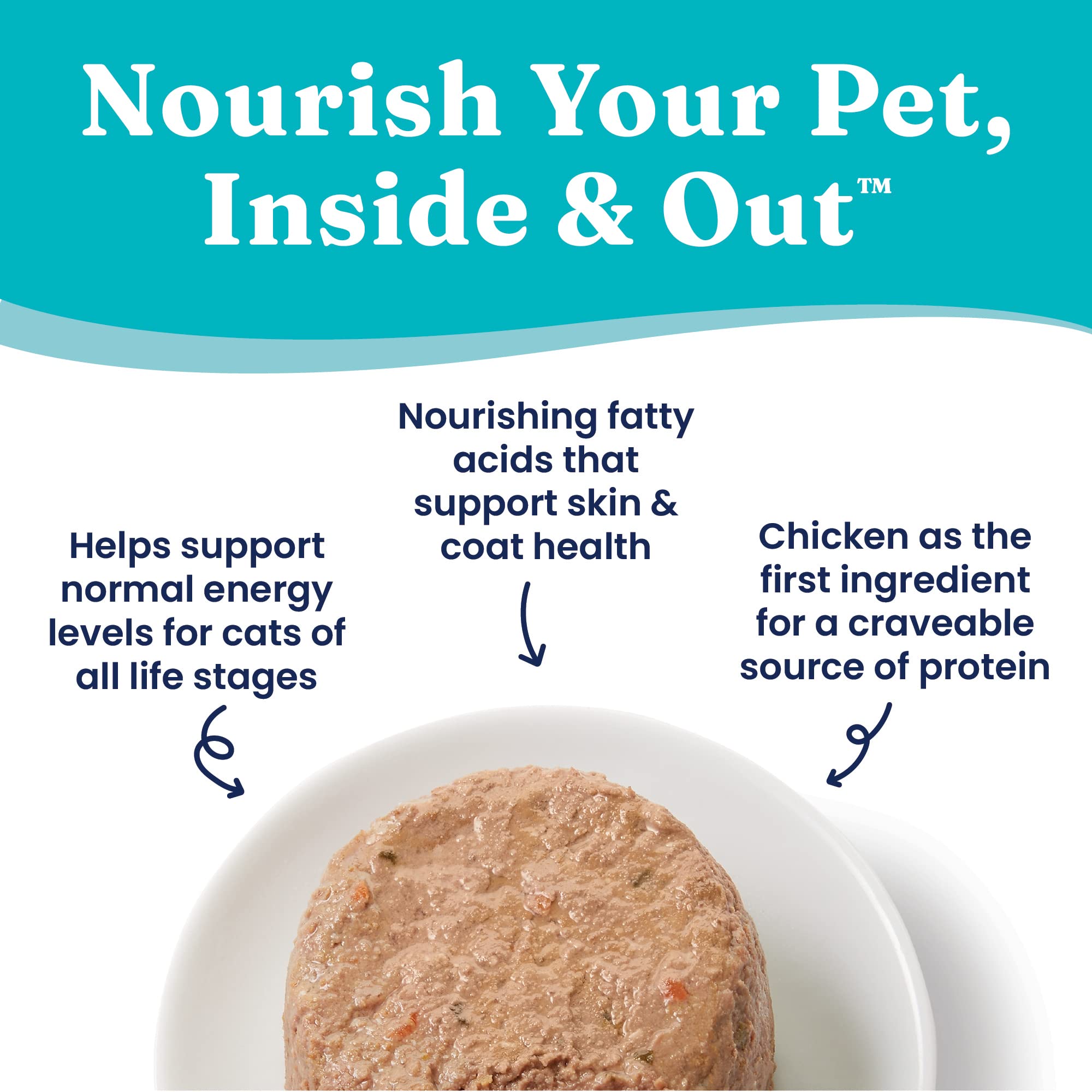 Solid Gold Tropical Blendz Wet Cat Food - Chicken Pate in Coconut Oil - Canned Cat Food, 16 Pack