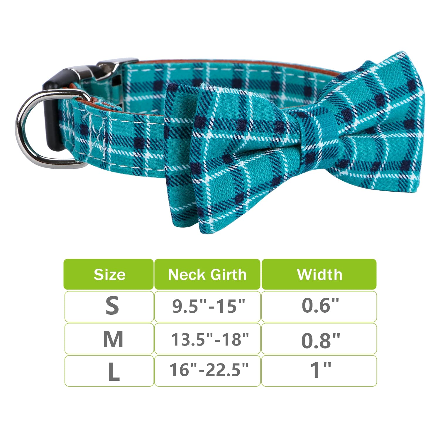 Faleela Soft &Comfy Bowtie Dog Collar,Detachable And Adjustable Bow Tie Collar,For Small Medium Large Pet (Large(Pack Of 1), Gre