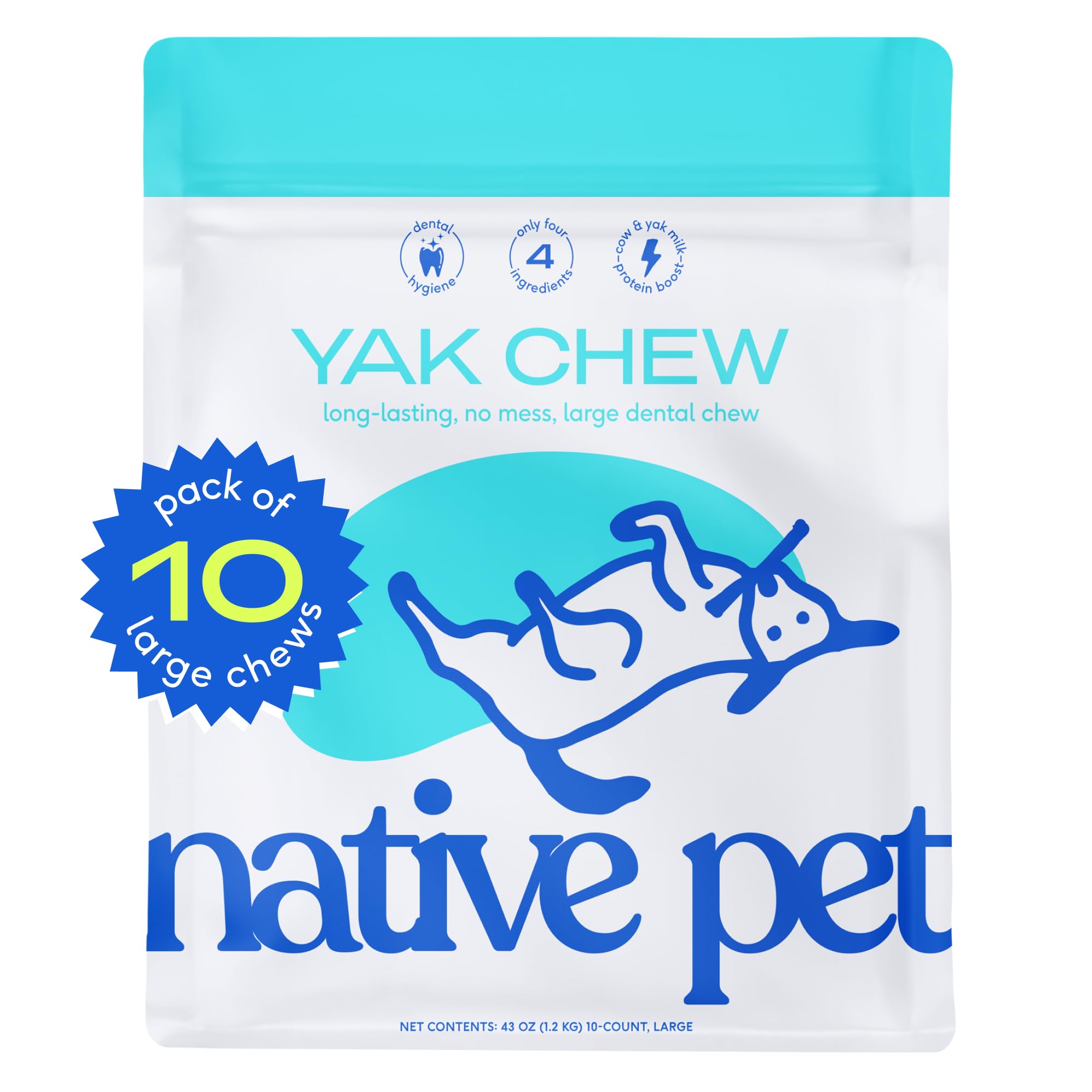 Native Pet Yak Chews (10 Large Chews)