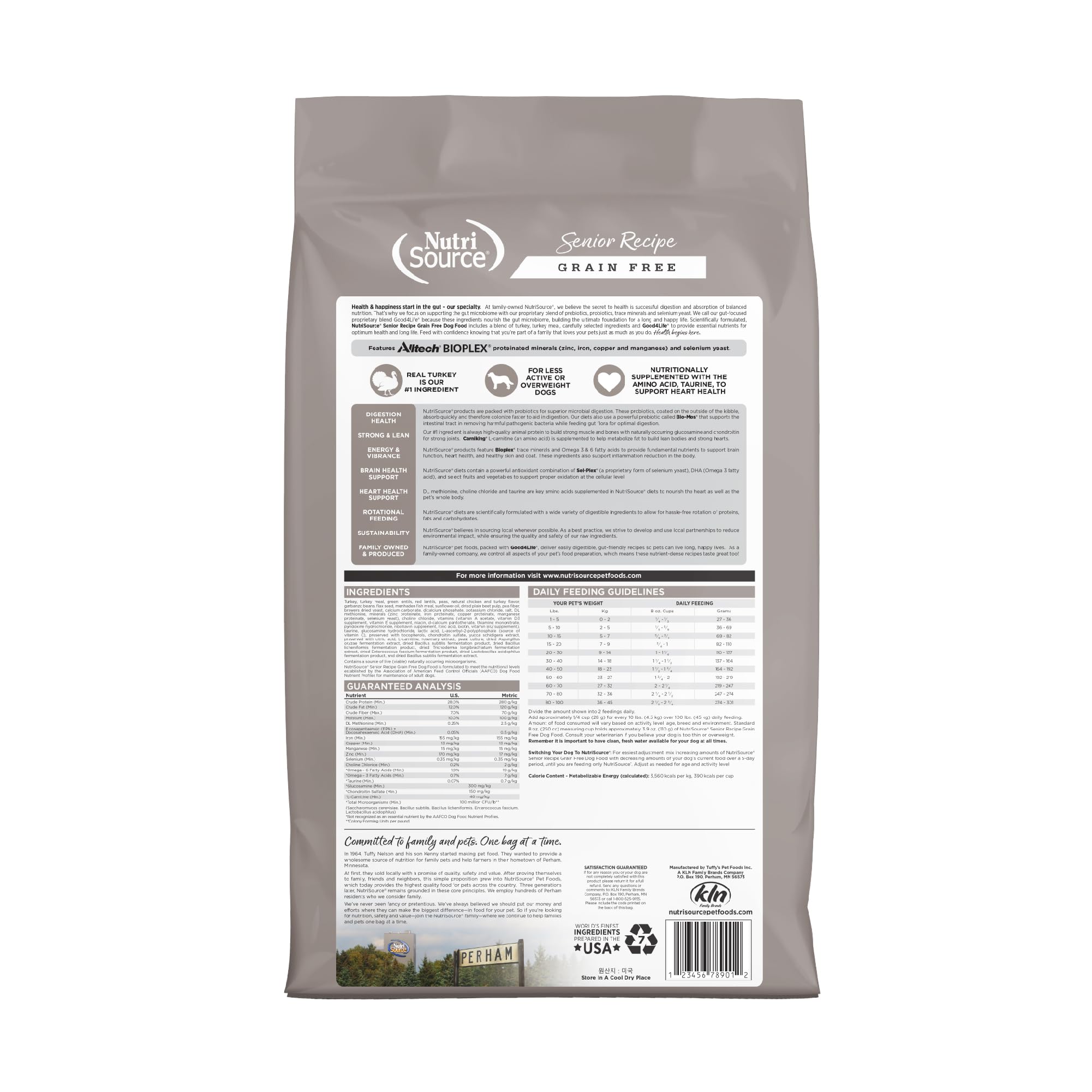 Nutrisource Grain Free ( Turkey ) Senior Dog Food 5Lb