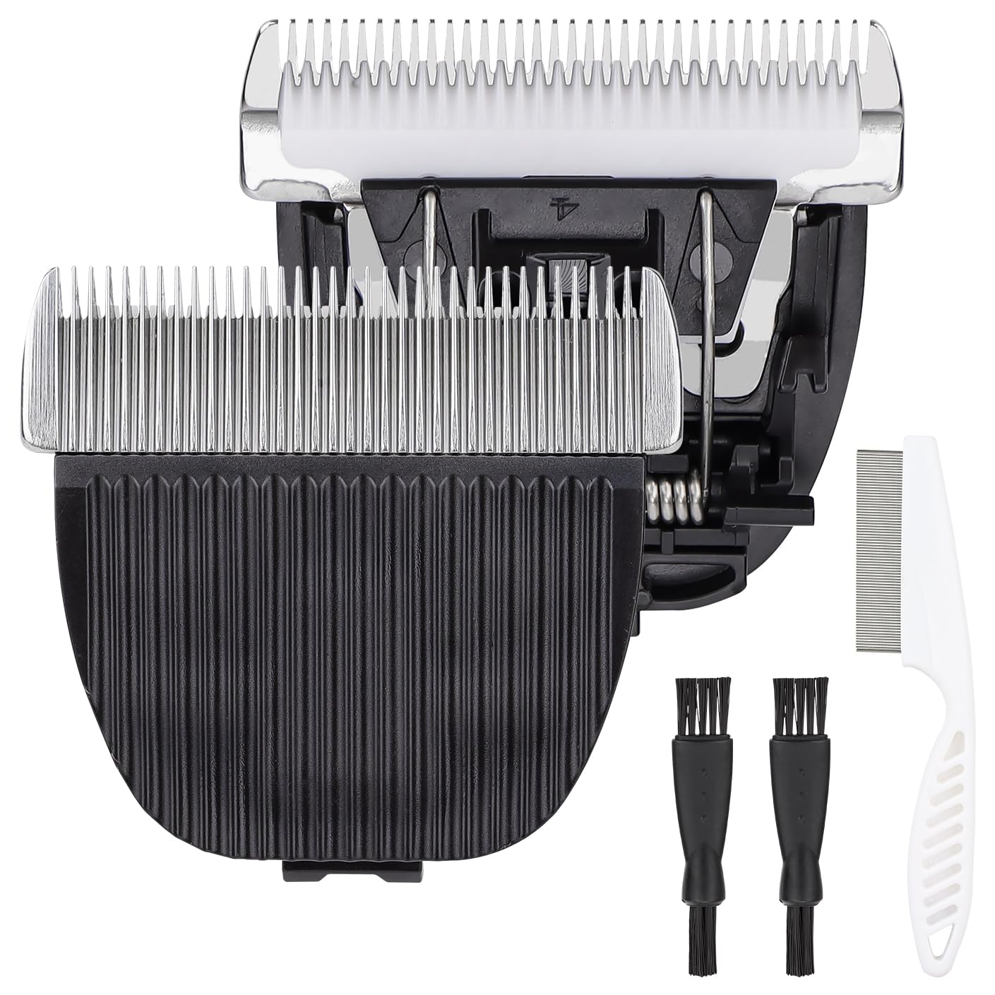 Pet Dog Grooming Replacement Blades: Low Noise Pet Clipper Replacement Blades For Oneisall Dog Low Noise Dog Clipper & Dog Hair 
