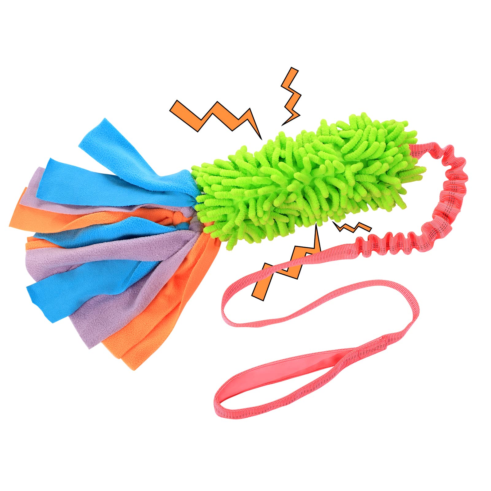 Schitec Tug Toy For Dogs, Bungee Tug Of War Rope Toys With Squeaky Sound For Small Medium Large Dog, Puppy Training Pull Toy For