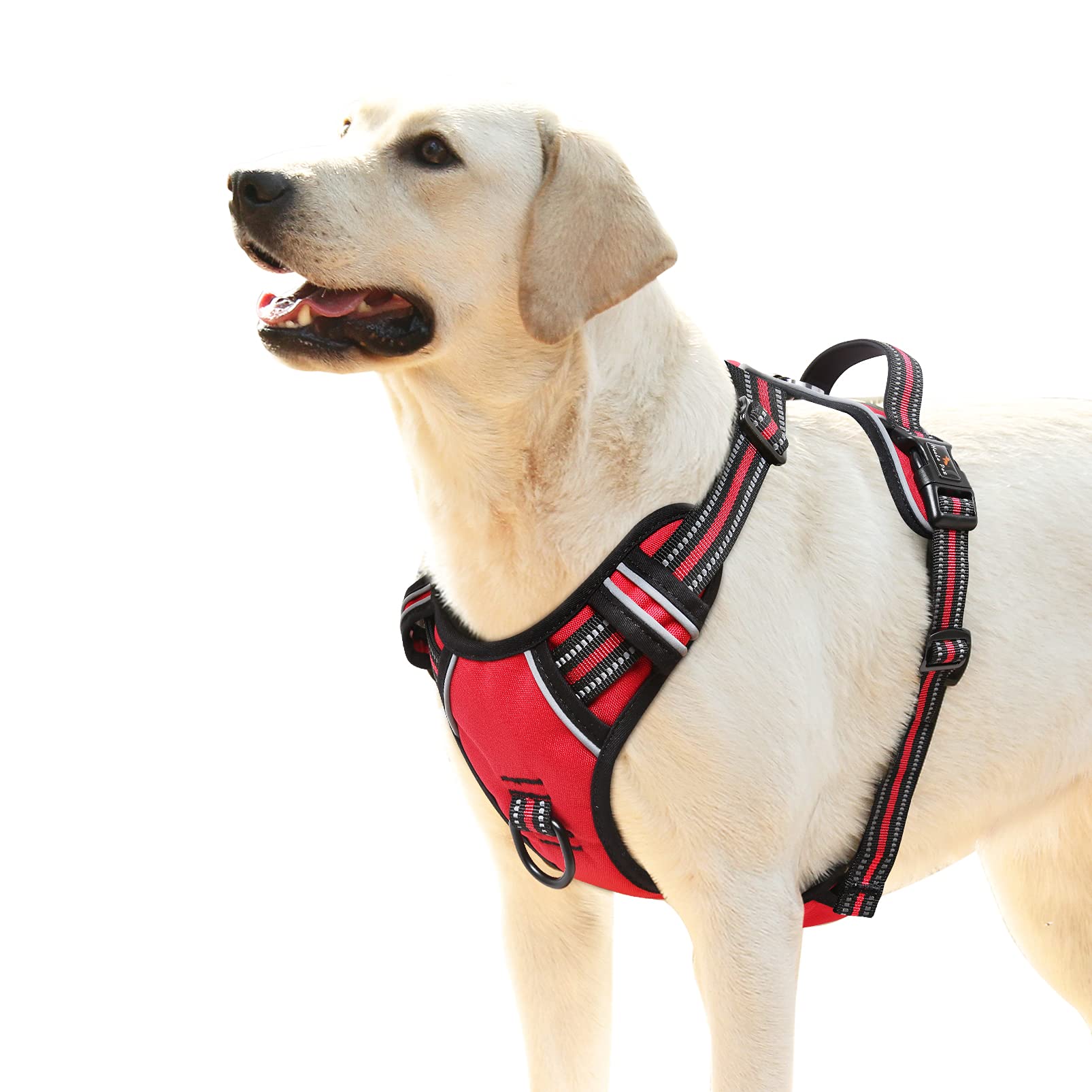 Heele Dog Harness, No Pull Adjustable Padded Reflective Harness For Small Medium Large Dogs With Handle For Walking Training, Re
