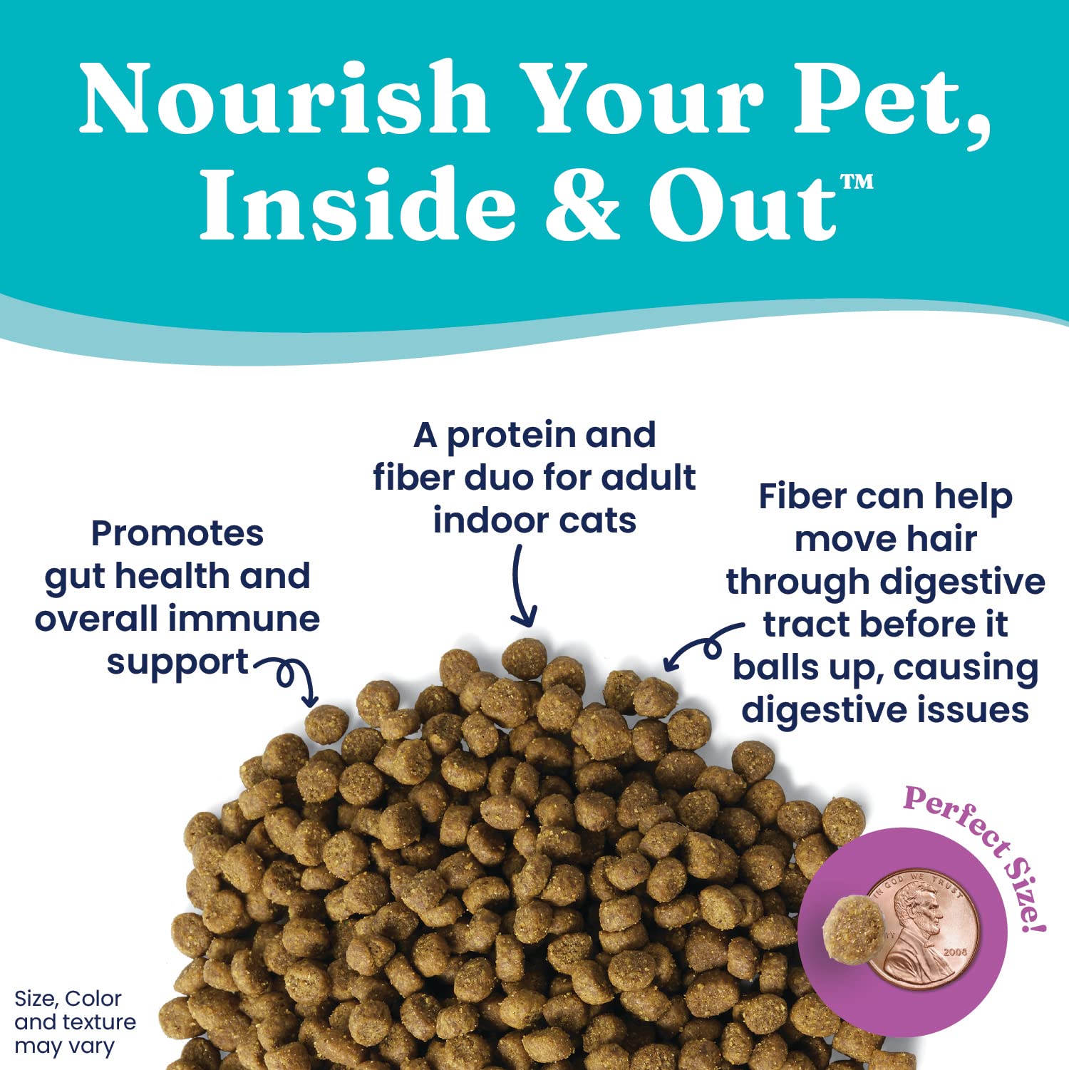 Solid Gold Indoor Dry Cat Food - Lets Stay in Cat Food Dry Kibble for Indoor Cats - Hairball & Sensitive Stomach - Grain & Glut