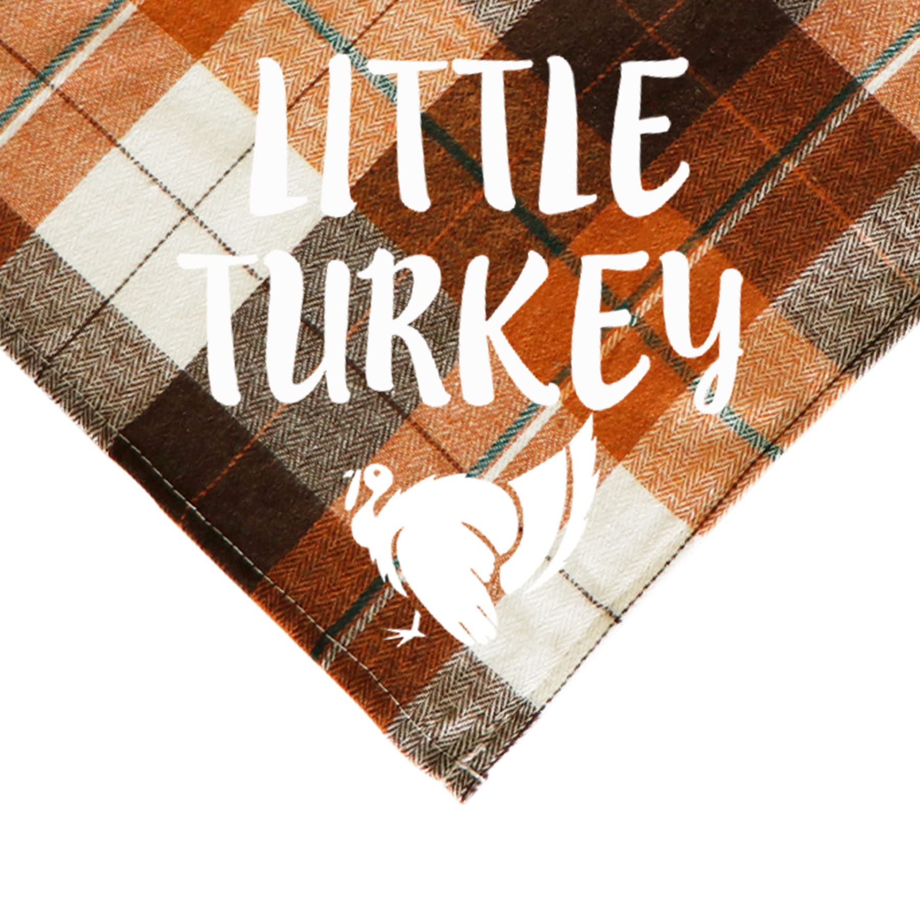 Jotfa 2 Pack Halloween Thanksgiving Day Dog Bandanas, Holiday Fall Plaid Dog Puppy Bandana Scarf Little Pumpkin Little Turkey Dog Costume For Small Medium Large Dogs Pets
