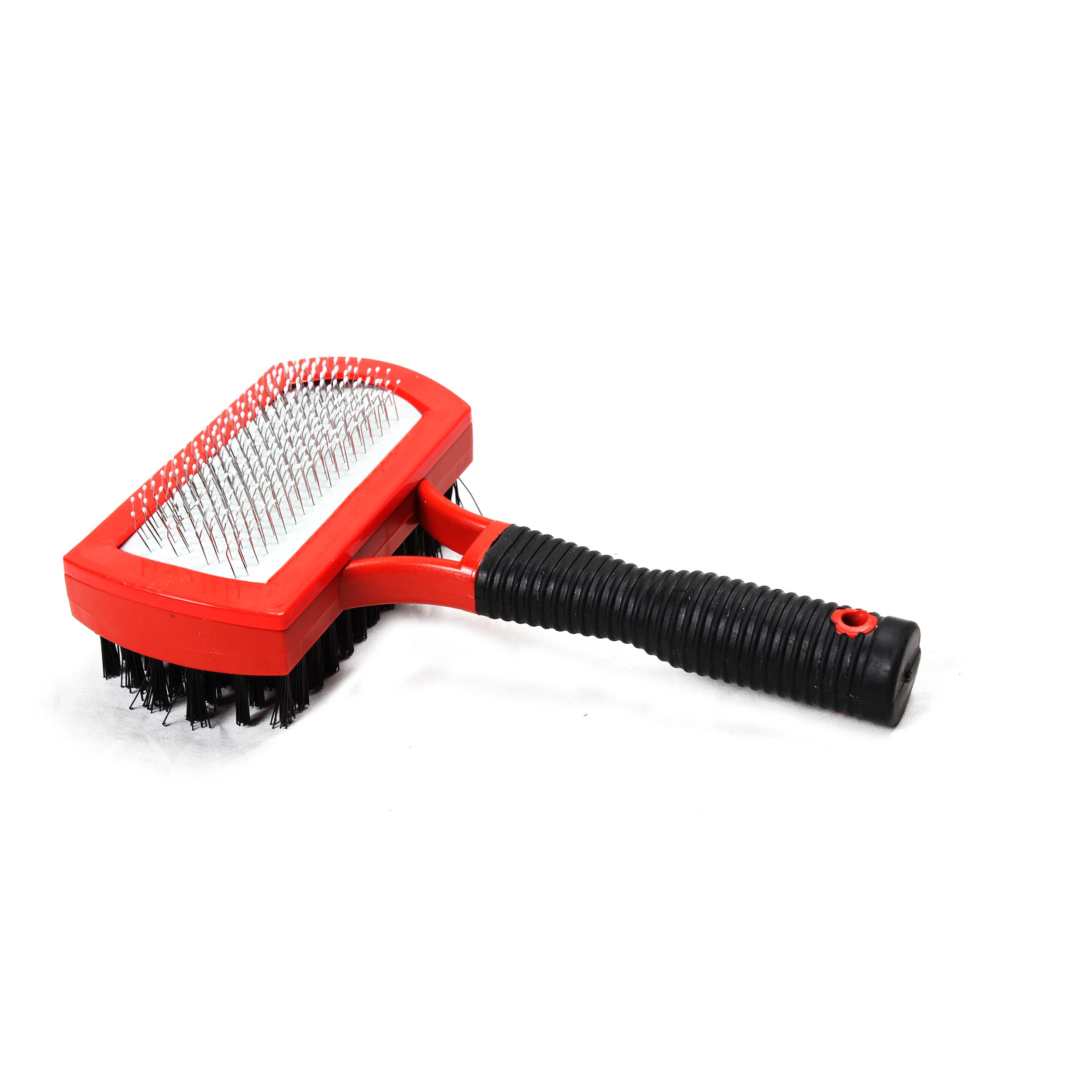 Emily Pets DoubleSided Pet Brush For Grooming & Massaging Dogs, Cats & Animals  Fur Detangling Pins & Coat Smoothing Slicker B
