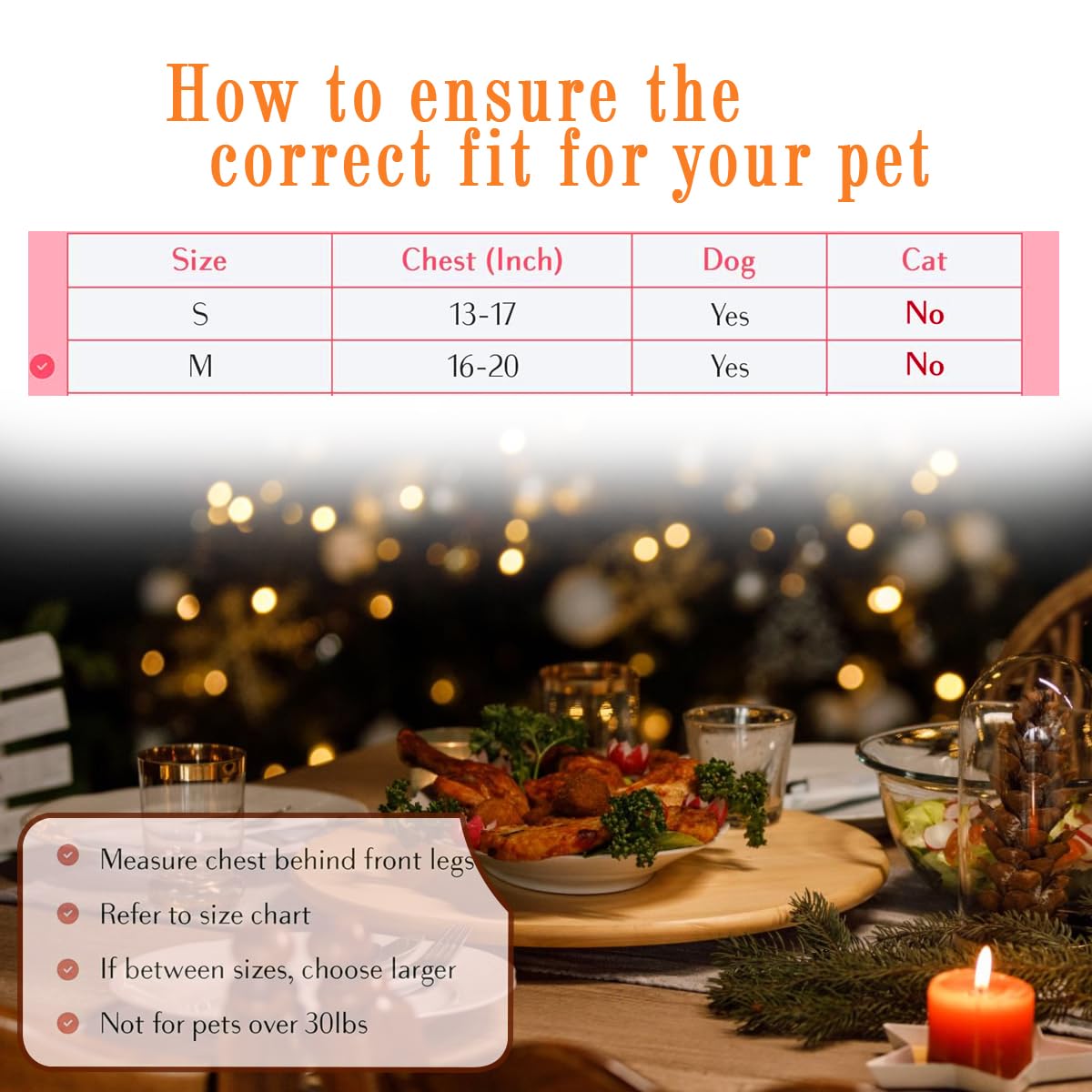 Comfort Fit All Weather Step-In Christmas Dog Harness - Adjustable Small Dog Harness Medium Sized Dogs - Soft Padded Easy Walk D