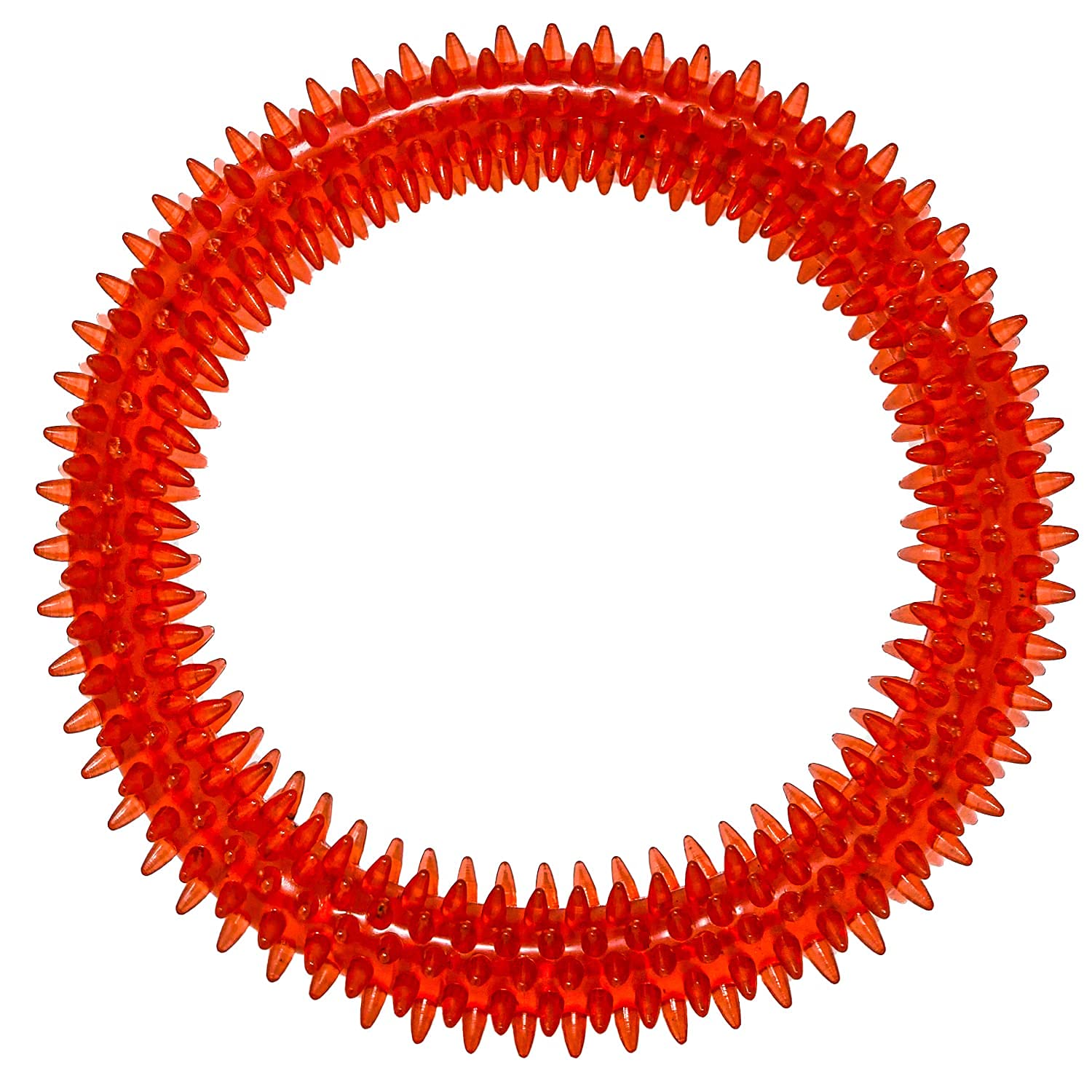 Psk Pet Mart Dog Chew Toys For Puppy Teething Toy Small Dogs Medium Dogs & Puppies Spkied Ring Toy 6 Inches Colour May Vary (Rin
