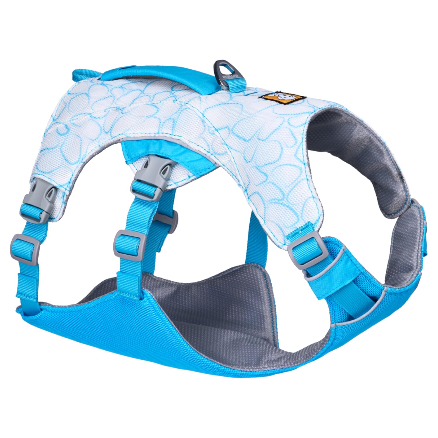 Ruffwear, Swamp Cooler Dog Harness, Lightweight With Evaporative Cooling For Hot Weather, Biolumin Blue, Medium