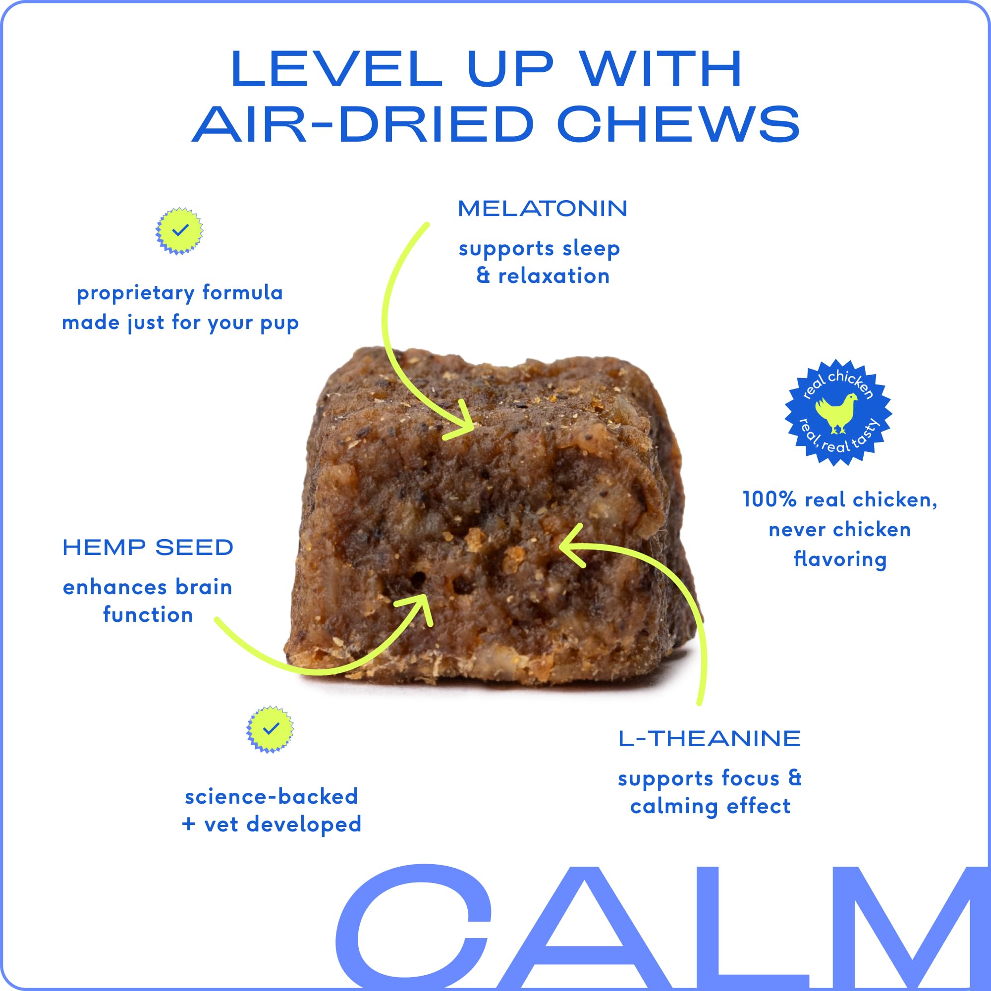 Native Pet Dog Calming Chews - Natural Calming Dog Treats Made with Melatonin for Dogs - Functional Dog Melatonin Chews with Rea