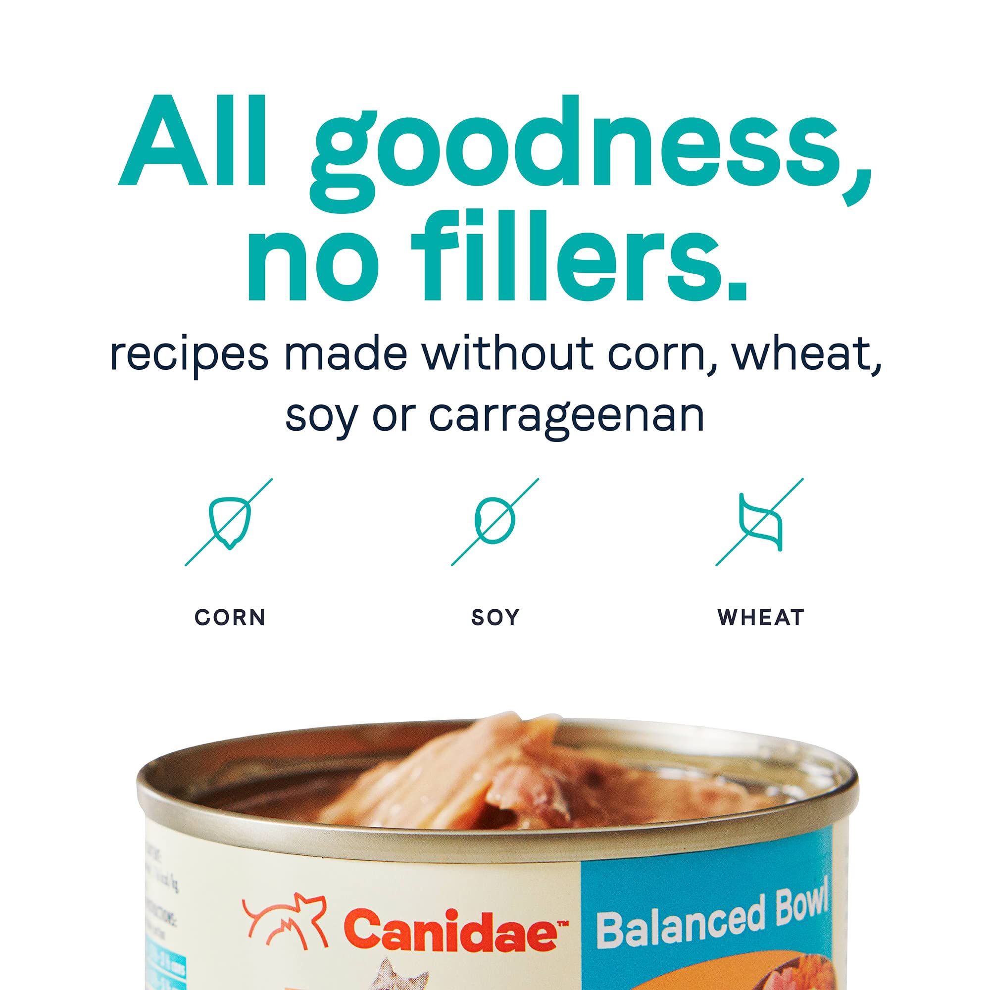 Canidae Balanced Bowl Wet Cat Food, Tuna & Carrots Recipe, 3 oz. (Case of 24)