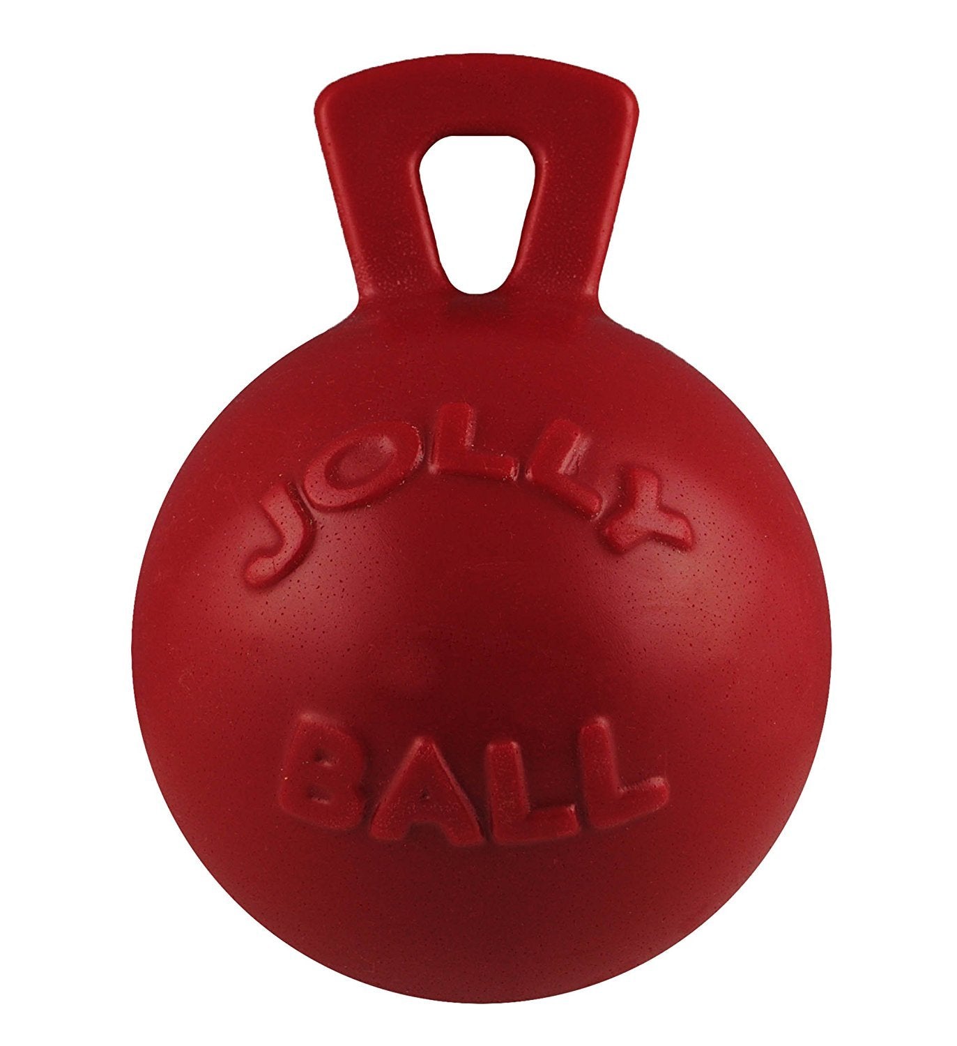 Jolly Pets Tug-N-Toss Dog Toy Ball With Handle, 10' Xl, Red