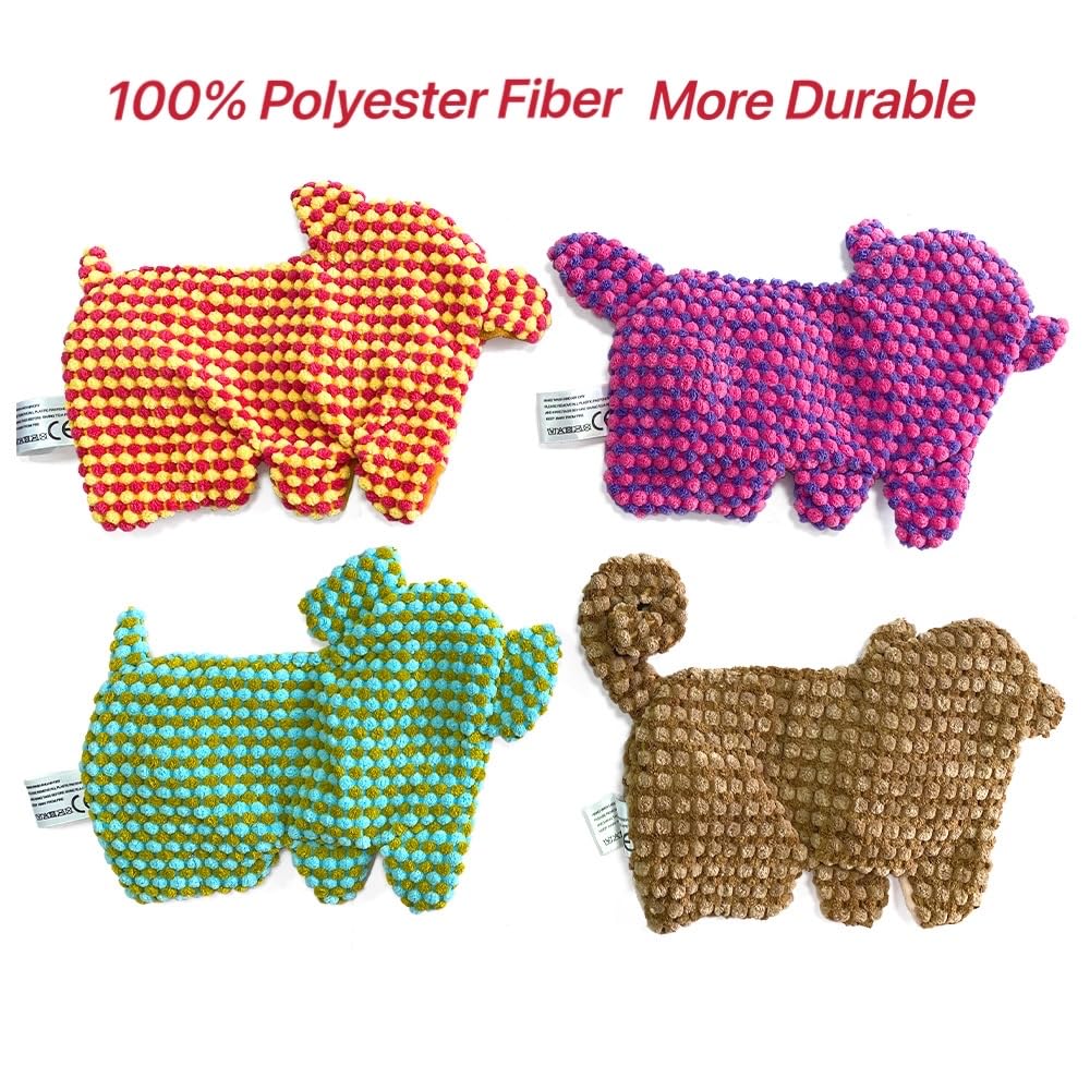 AZSSMUK Cute No Stuffing Dog Toy for Small, Medium Breeds, Fun for Indoor Puppies with Soft Squeaker and Crinkle Paper, No Mess