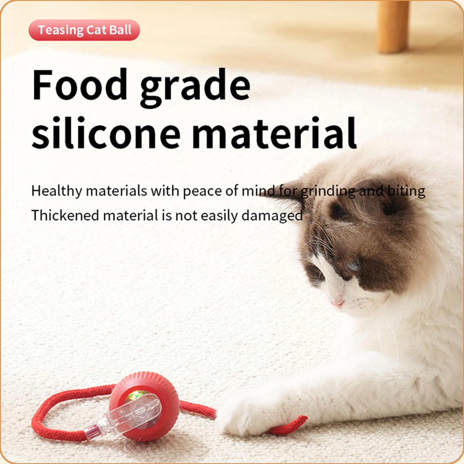Scsuupoee Cat Toys Hanging Door Electric And Moving Ball, Cats Toy Interactive For Indoor For Bored Feather Toys Kitten Recharge