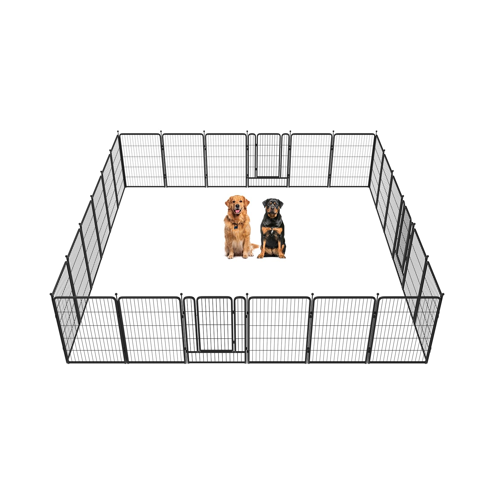 Fxw Rollick Dog Playpen For Yard, Rv Camping, 40 Inch 24 Panels For Medium And Large Dogs│Patented