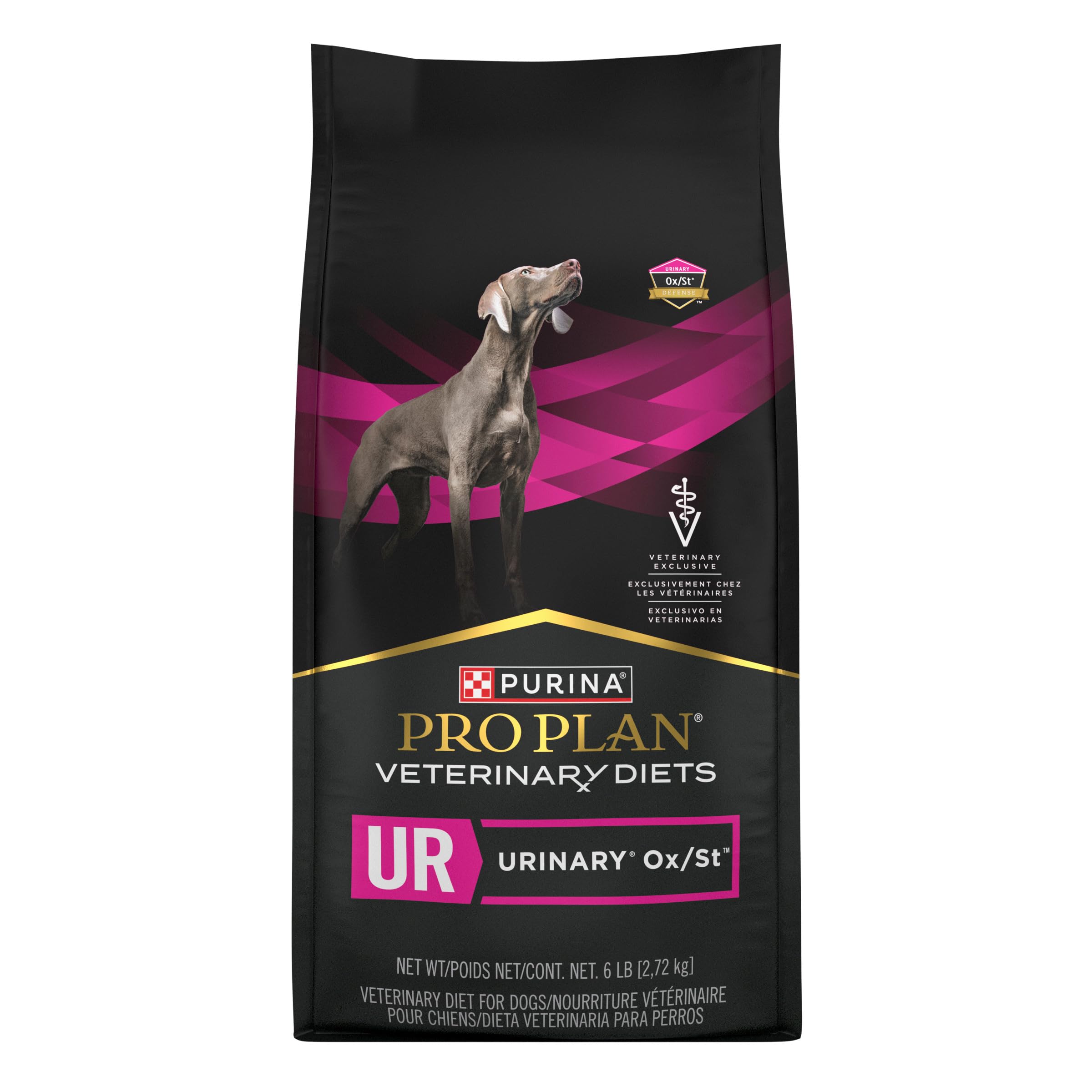Purina Pro Plan Veterinary Diets UR Urinary Ox/St Canine Formula Dog Food Dry Kibble - 6 lb. Bag