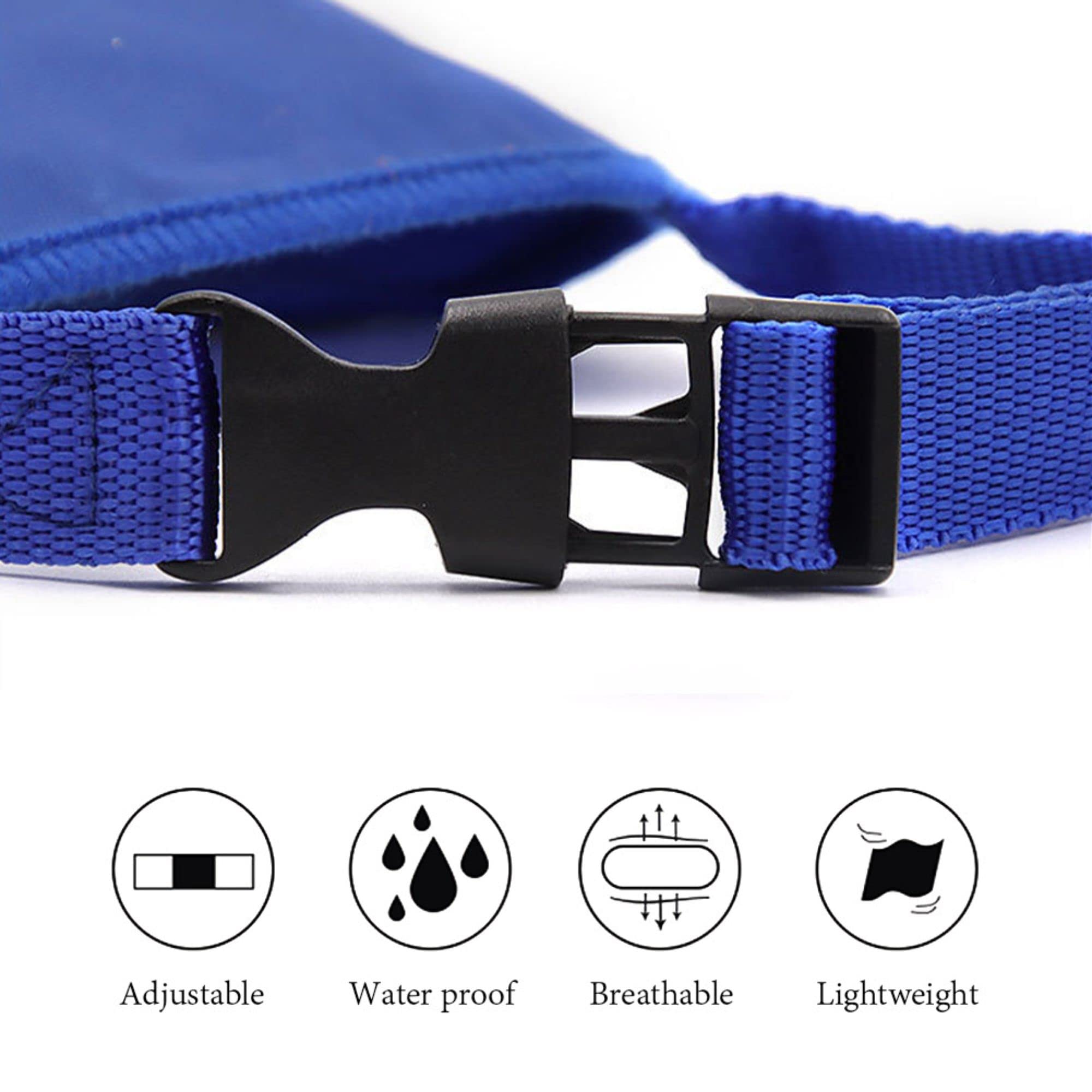 Parts Express Dog Muzzle, Soft Anti-Biting Barking Chewing Muzzle, Breathable Waterproof Adjustable Muzzle For Small Medium Dogs,Blue (Xxs)
