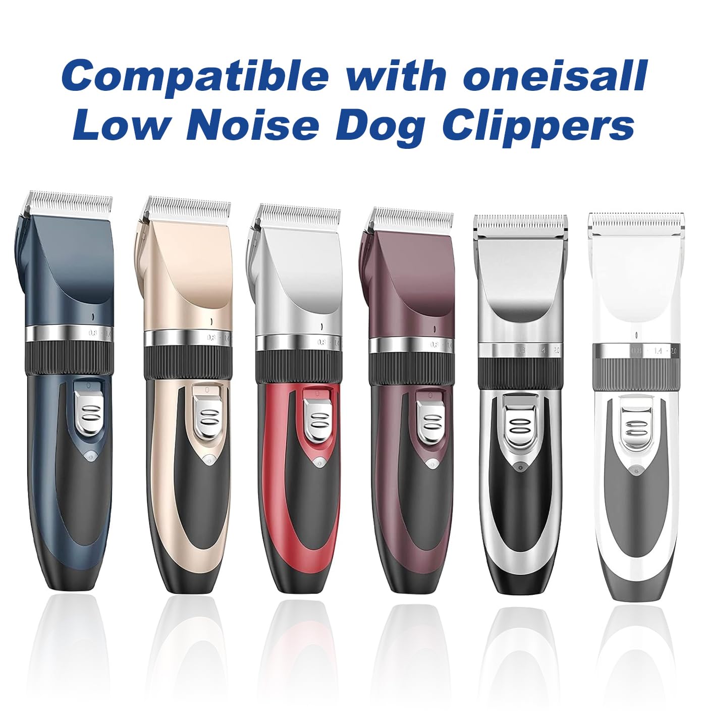 Pet Dog Grooming Replacement Blades: Low Noise Pet Clipper Replacement Blades For Oneisall Dog Low Noise Dog Clipper & Dog Hair