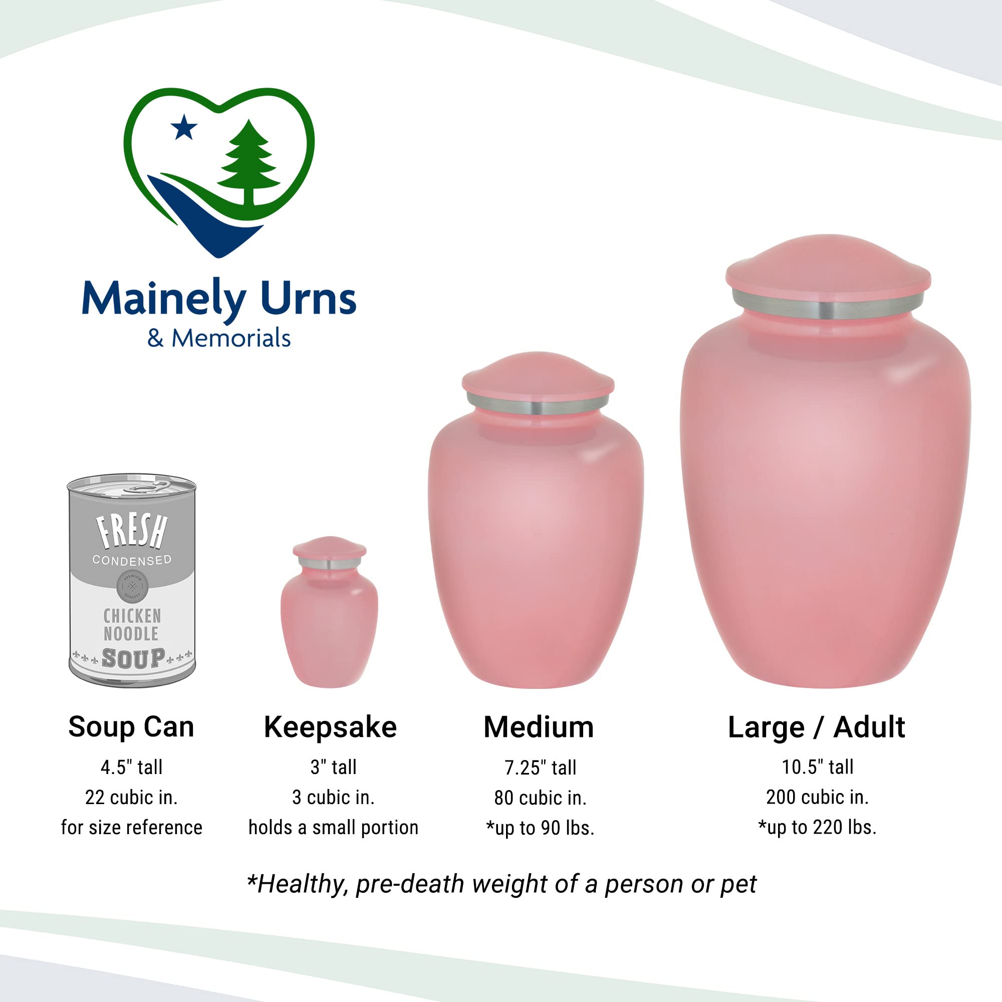 Mainely Urns Homage Medium Custom Photo Pet Cremation Urn For Pet Ashes - Vase Style Pet Urn - 80 Cubic Inch Capacity - Personal