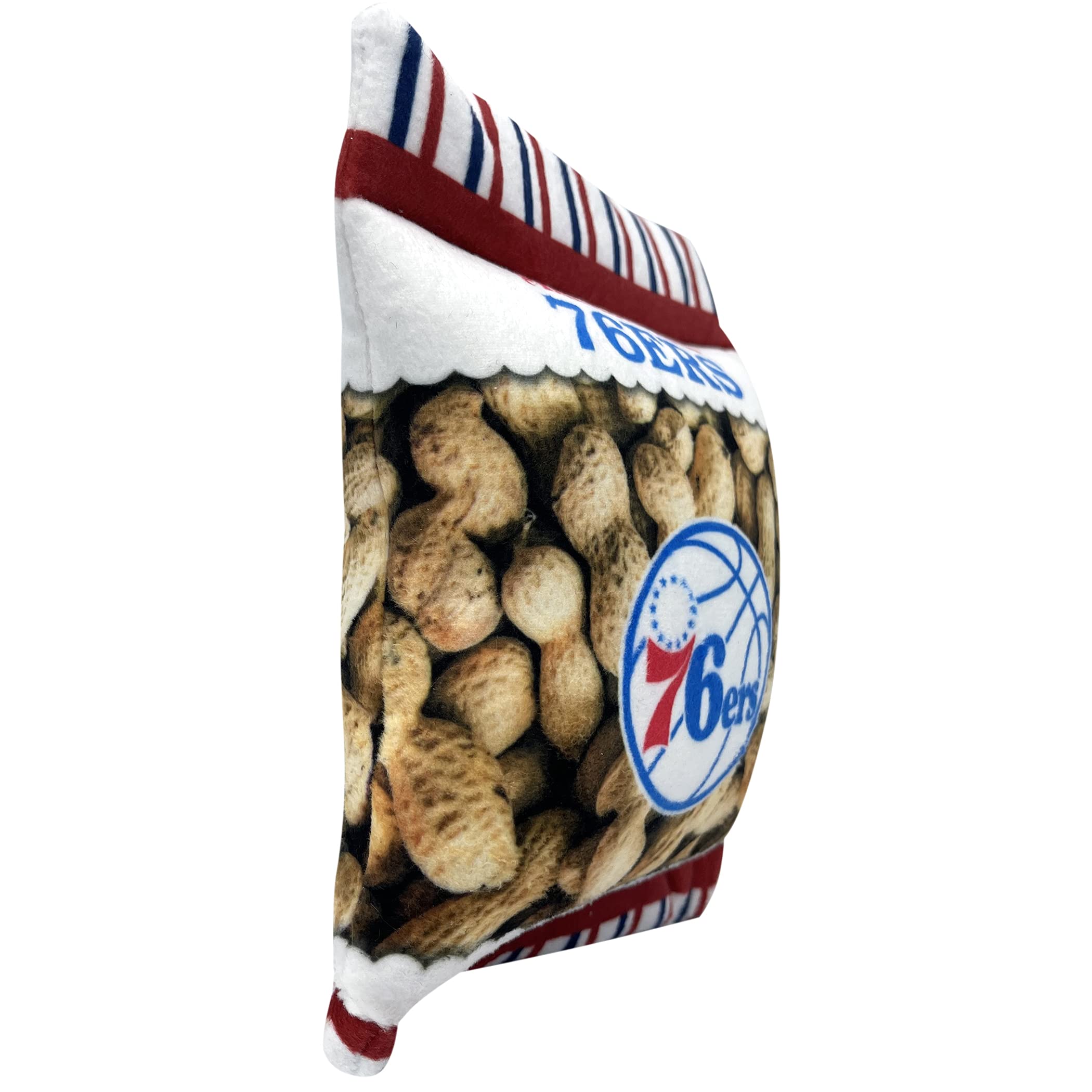 Pets First Nba Philadelphia 76Ers Crinkle Fine Plush Dog & Cat Squeak Toy - Cutest Stadium Peanuts Snack Plush Toy For Dogs & Ca