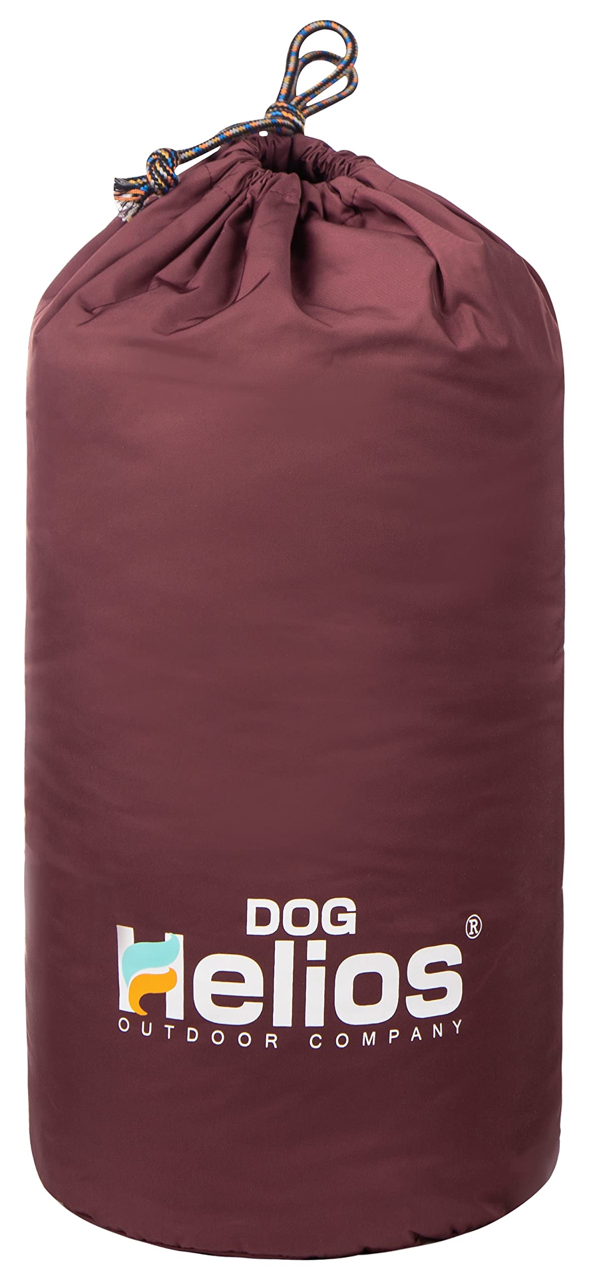 Dog Helios Switch-Back 2-In-1 Convertable Travel Dog Mat And Rounded Camping Bed, Red