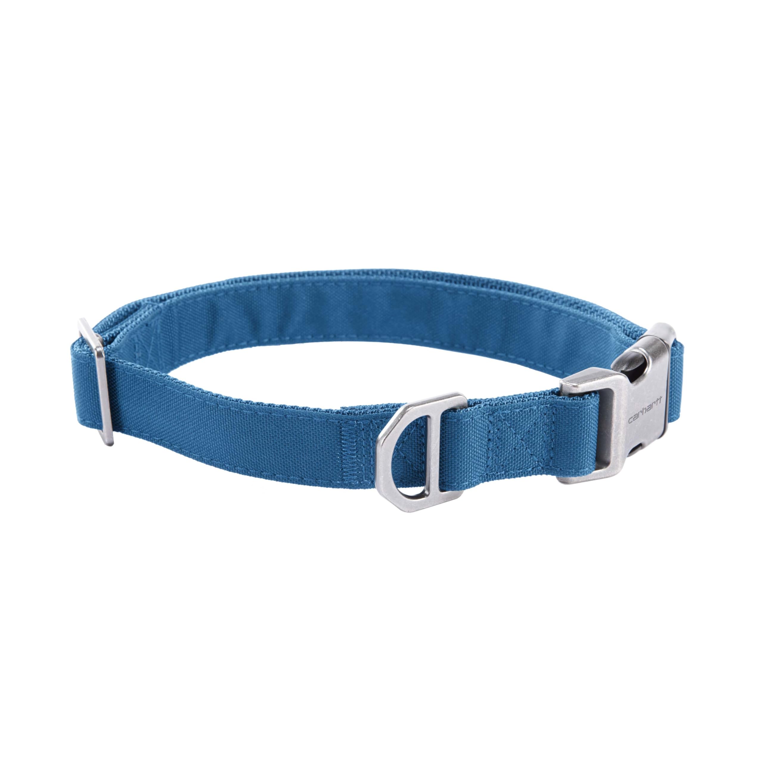 Carhartt Field Dog Collar, Fully Adjustable, Durable 600-Denier Fabric W/Reflective Wordmark for Visibility, Marine Blue, Large