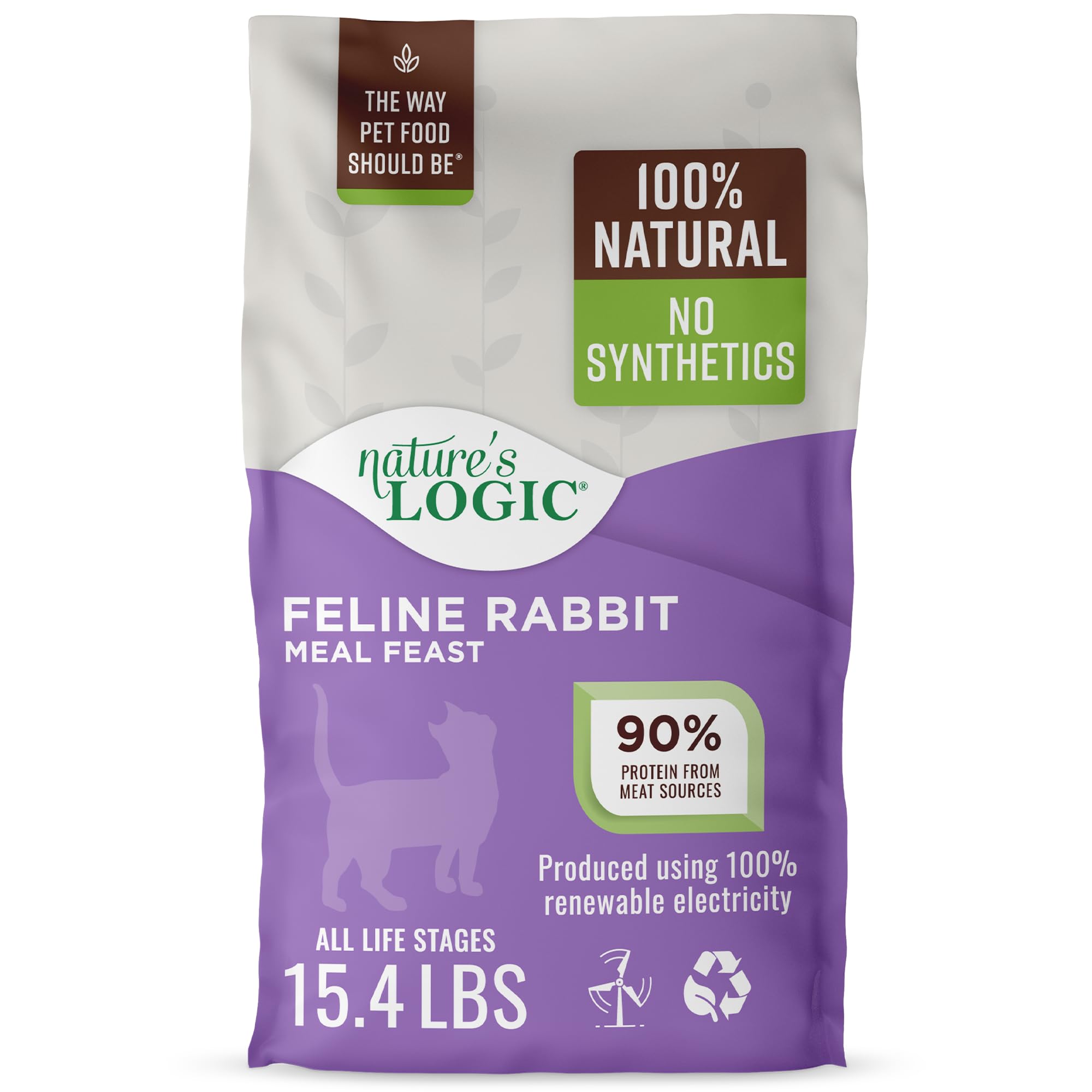 Natures Logic Rabbit Dry Cat Food (1 Pack), 15.4 lb