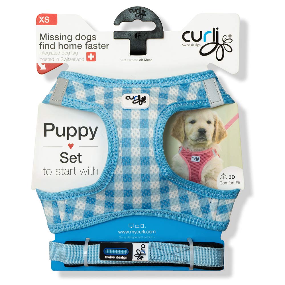 Curli Puppy Harness Vest Air Mesh with Lead