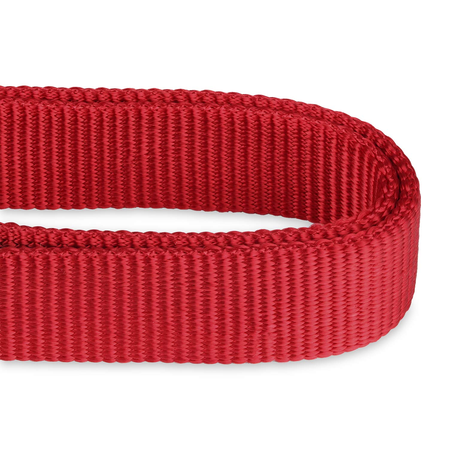 Premium Heavy Duty Nylon Anti-Slip Martingale Dog Collar For Boy And Girl Dogs - Walking Daily Use.(Medium,Red)