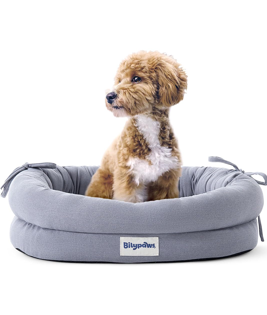 Bilypaws Orthopedic Dog Bed For Medium Size Dogs, Pet Sofa Bed With Egg Crate Foam, 4-Sided Bolster, Removable Washable Cover & 