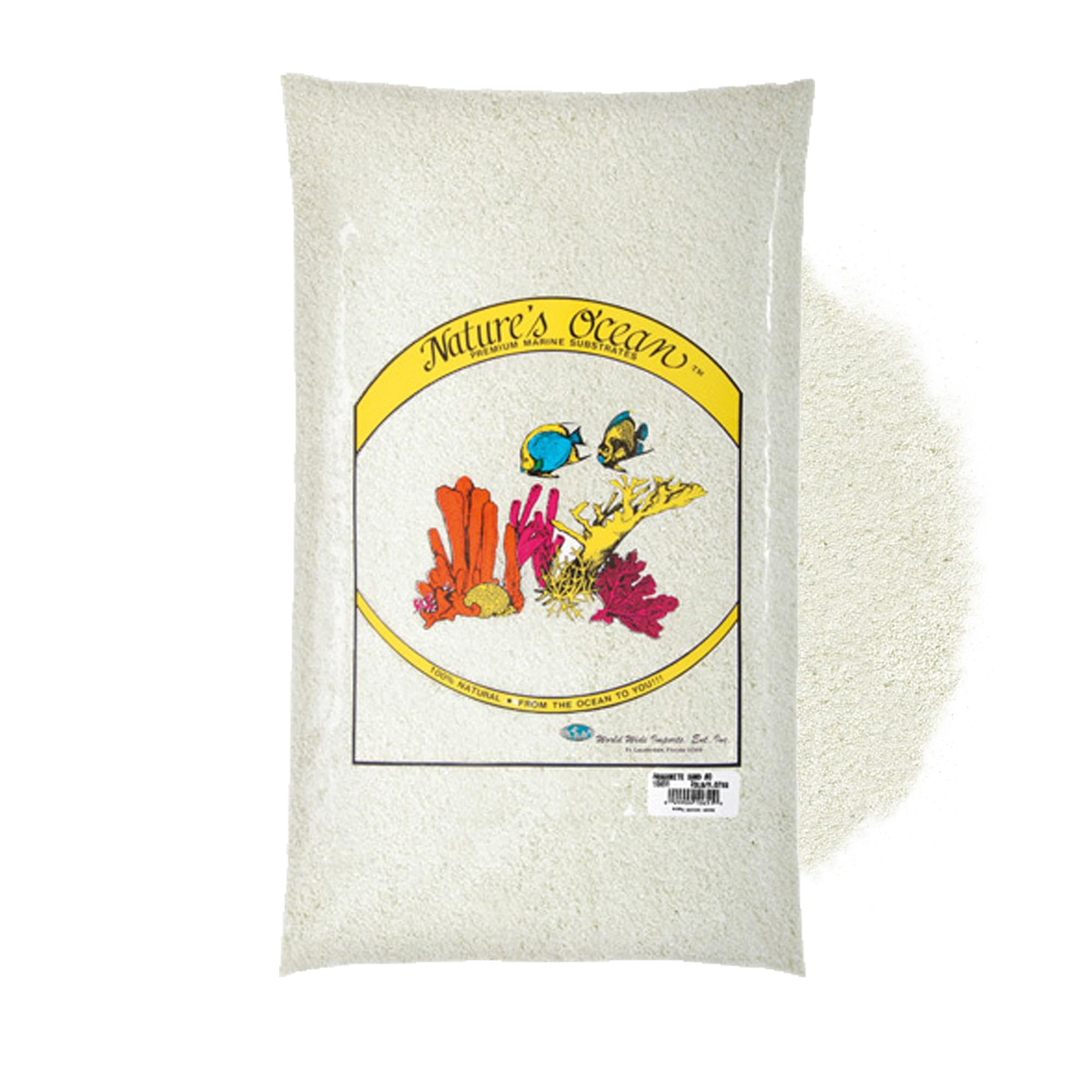 Natures Ocean Aragonite Sand Substrate - 20 lbs - Natural Marine Sand, Supports Water Balance & Ideal for Reef & Saltwater Tank