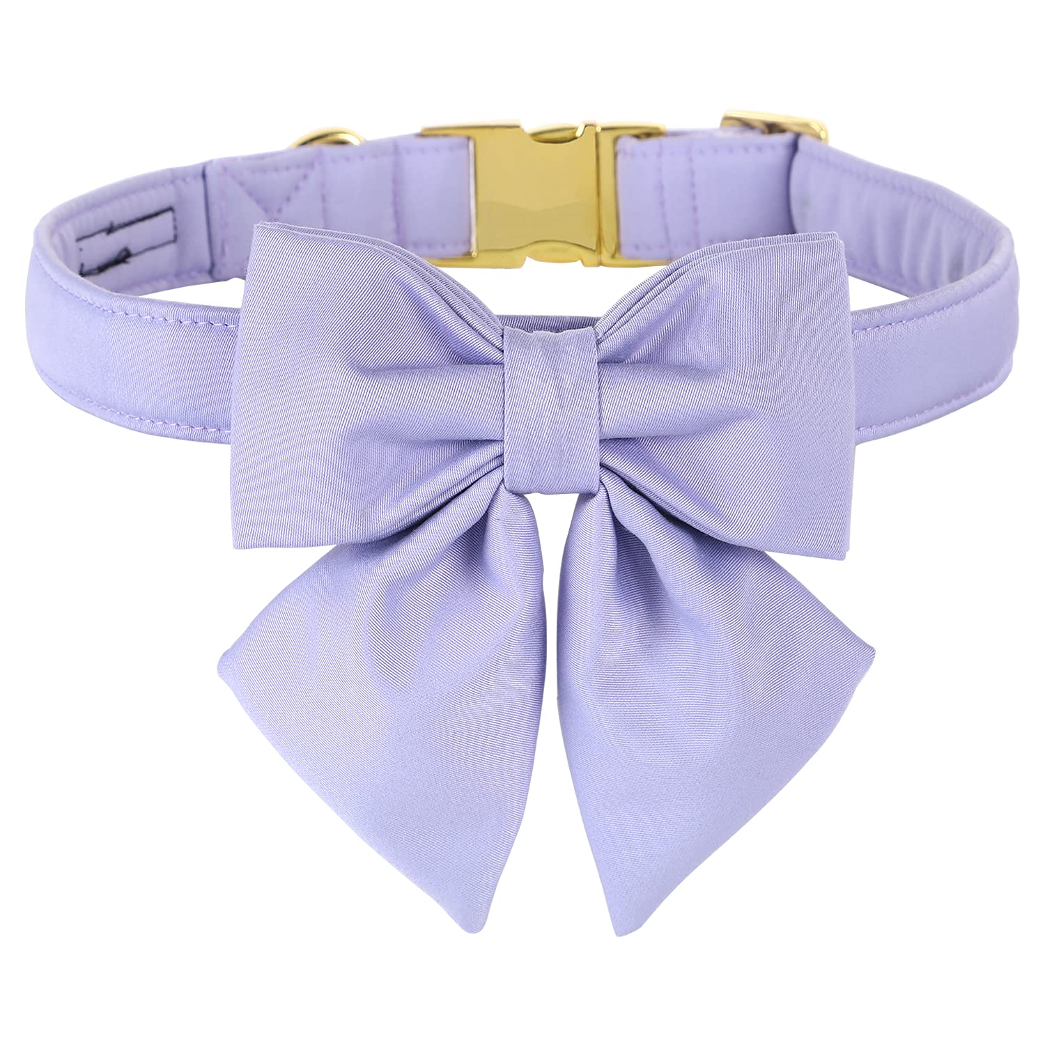 Maca Bates Dog Collar With Bow Bowtie For Dogs Solid Colors Sailor Bow Tie Adjustable Breakaway Violet Collars Accessories Birth