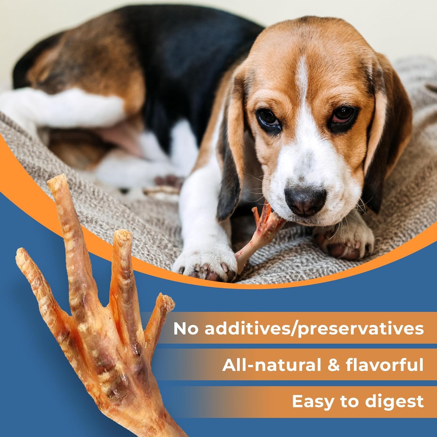 K9warehouse - Chicken Feet for Dogs - All Natural, Nutritious Dog Treat - Healthy, Dried, Dehydrated Chicken Feet Treats for Dog