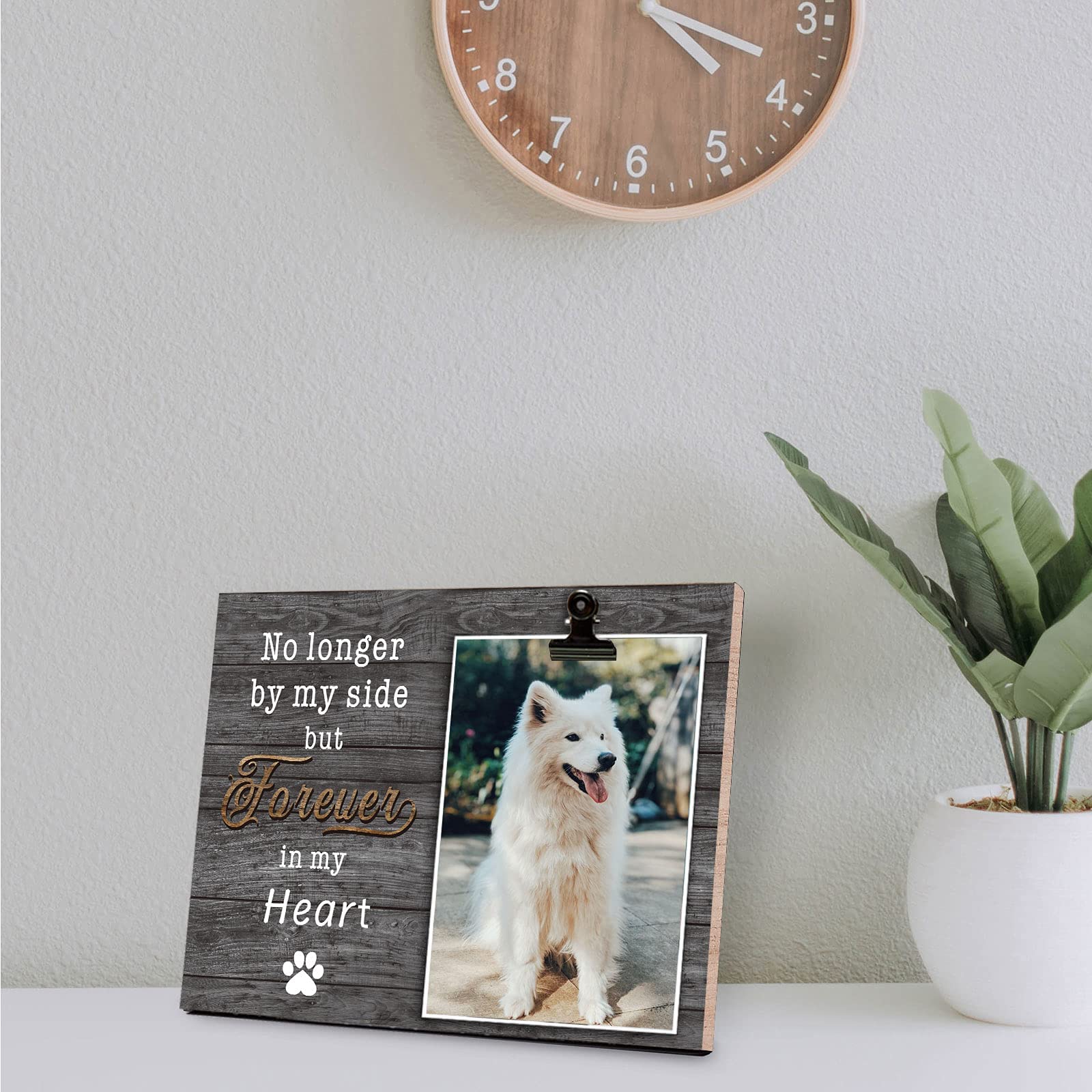 Kingnow Dog Memorial Picture Frame Pet Memorial Gifts Pet Loss 4X6 Photo Frame