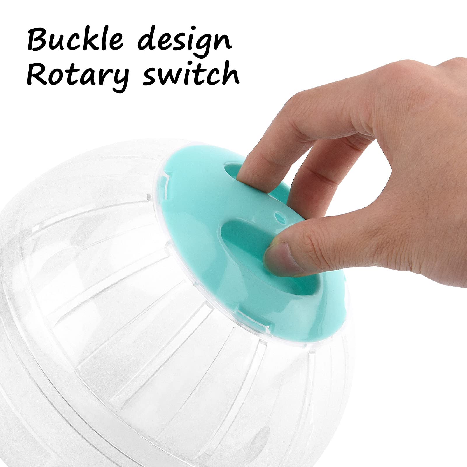 Fankutoys Hamster Exercise Ball, 5.7 Inch Transparent Running Wheel For Dwarf Hamsters To Reduce Boredom And Increase Activity